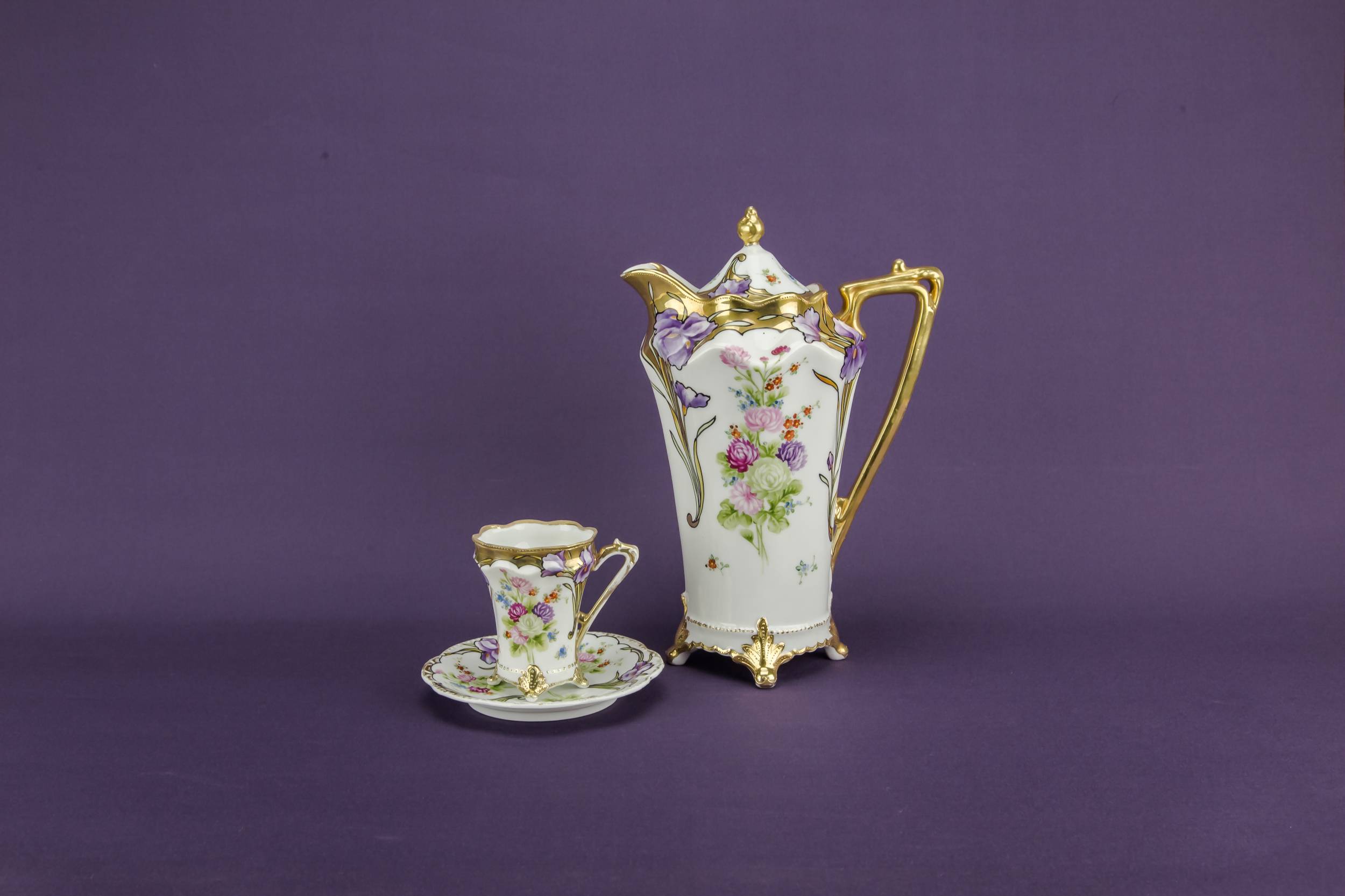 Persons Art Nouveau — Art Nouveau coffee set for 6