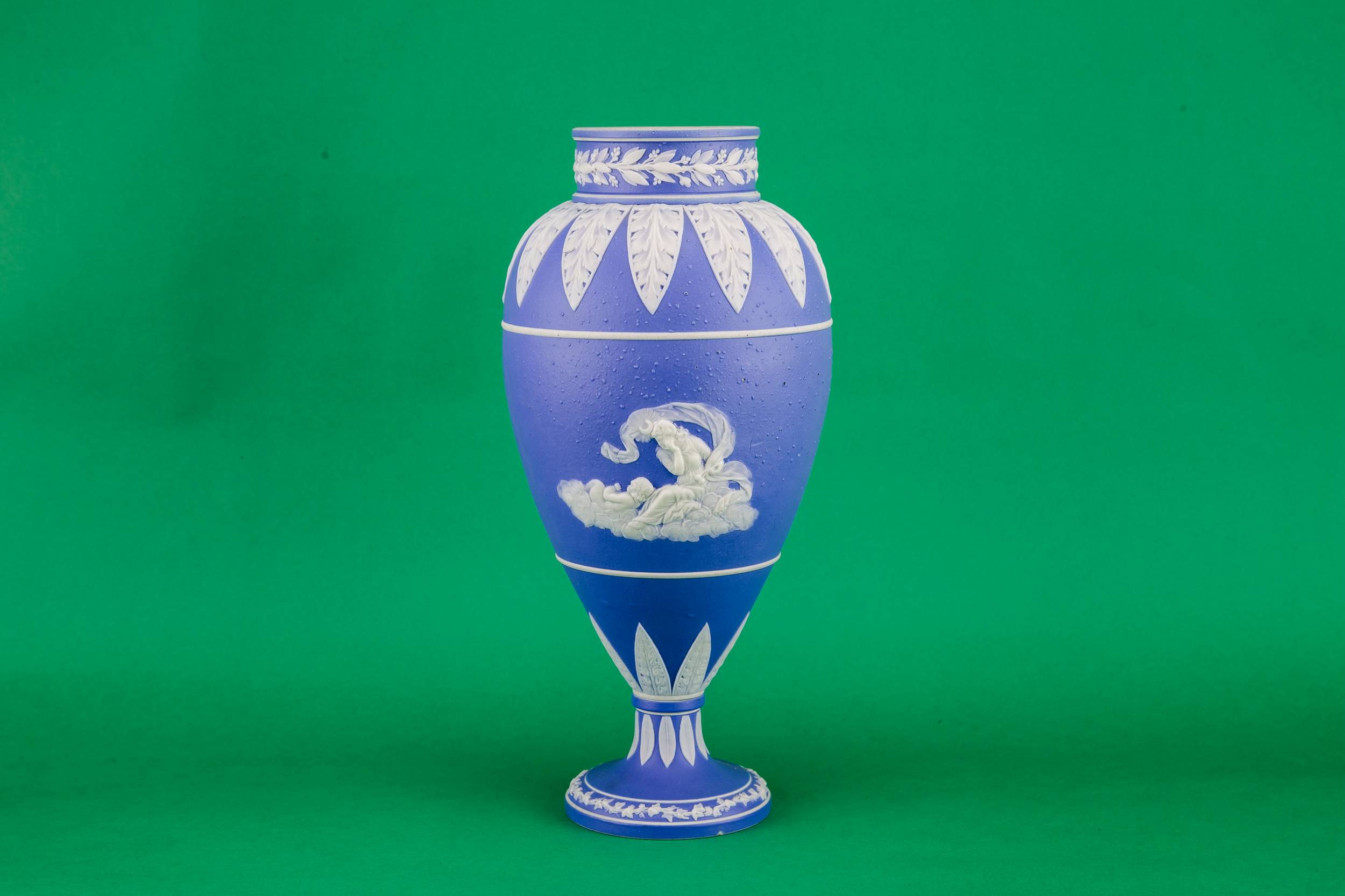 Opulent Neo-classical Jasperware — Jasperware lamp base