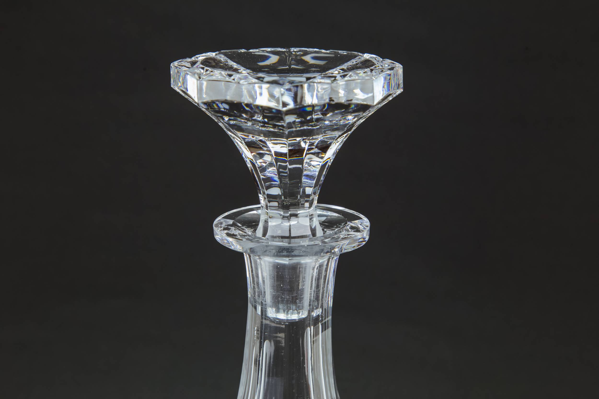 Vintage Modernist Sherry — Cut glass sherry decanter 4