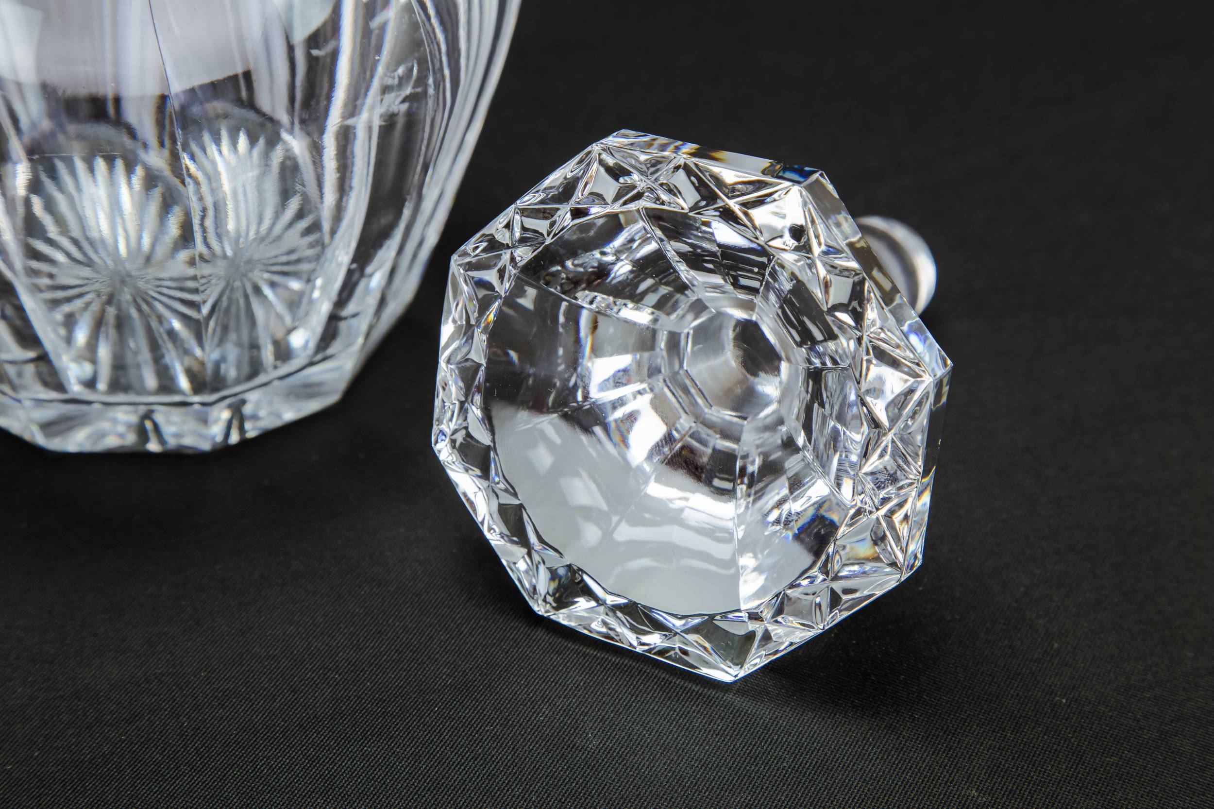 Vintage Modernist Sherry — Cut glass sherry decanter 5