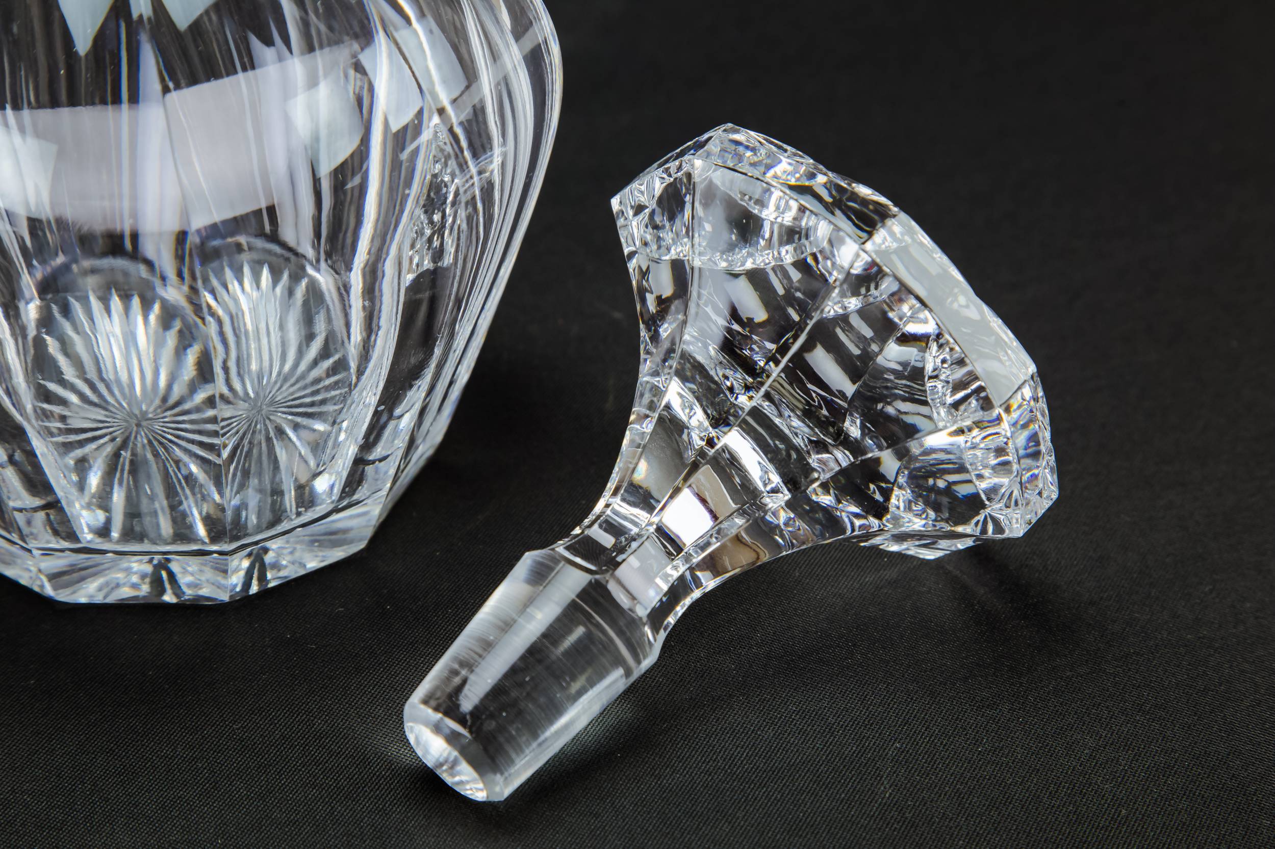 Vintage Modernist Sherry — Cut glass sherry decanter 1