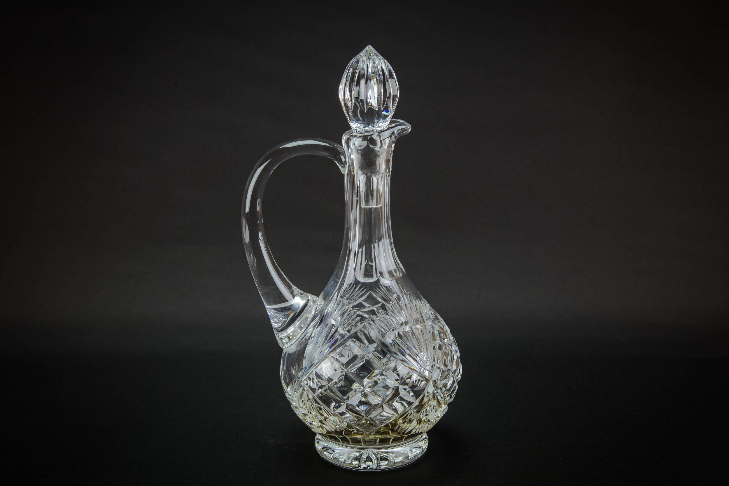 Cut Glass Globular — Globular cut glass carafe 2