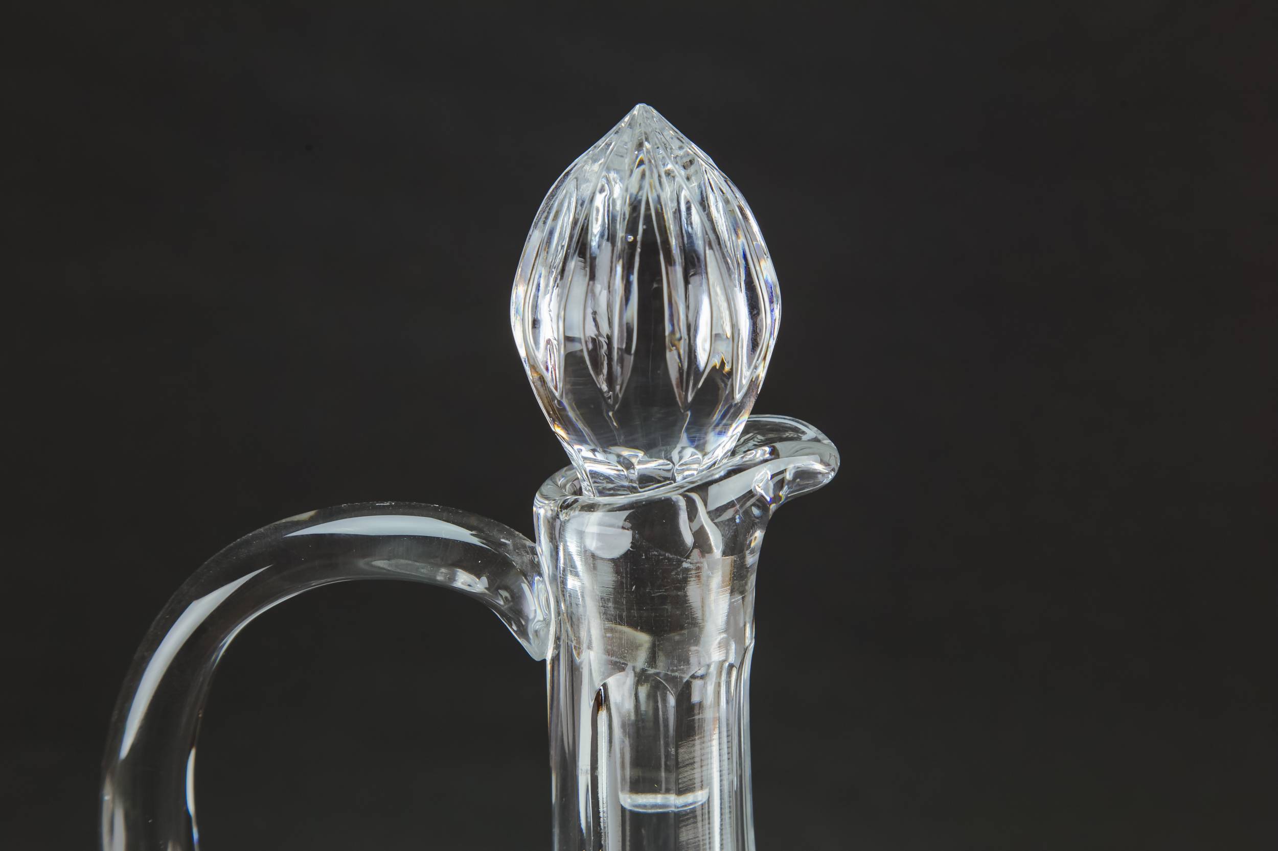 Cut Glass Globular — Globular cut glass carafe 5