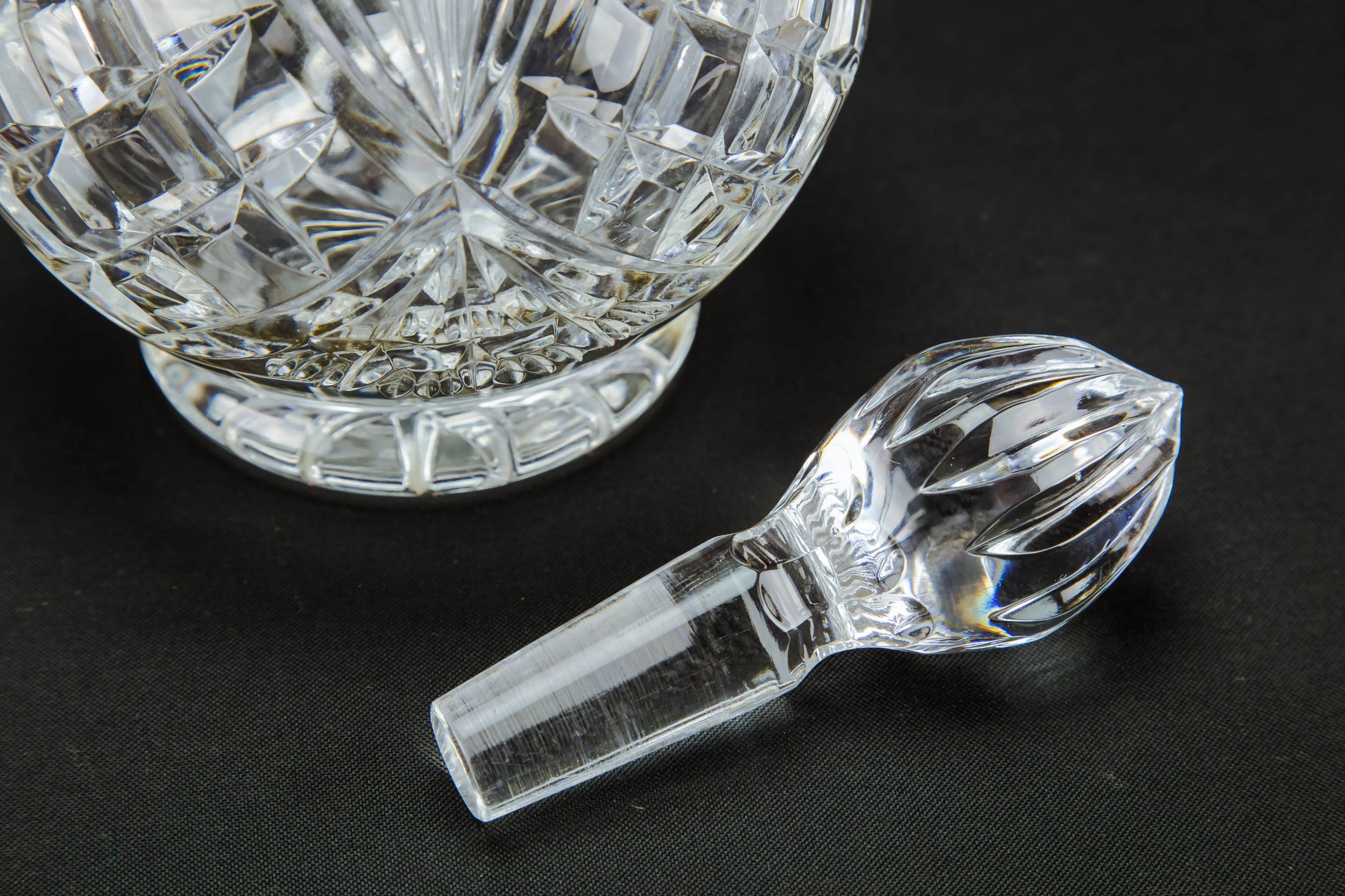 Cut Glass Globular — Globular cut glass carafe 1