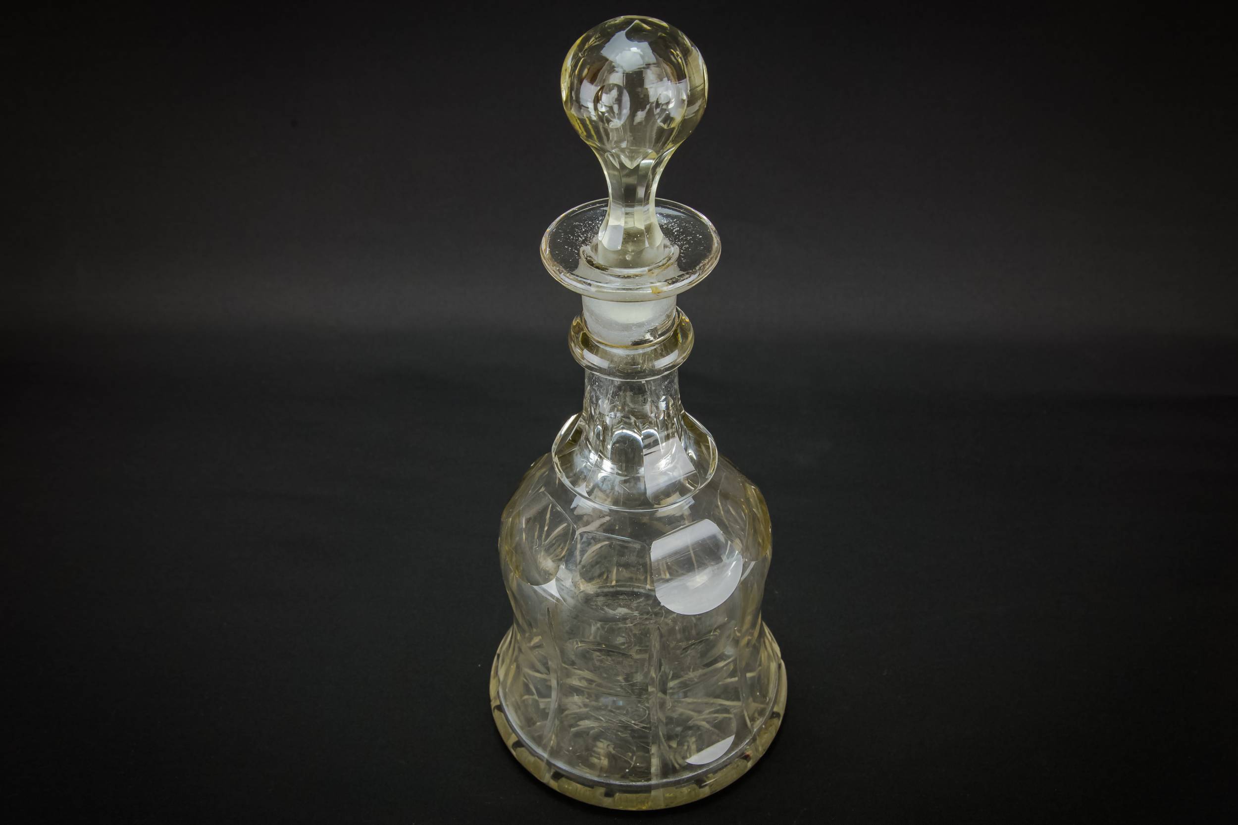 Cut Glass Antique — Bell cut glass decanter 1