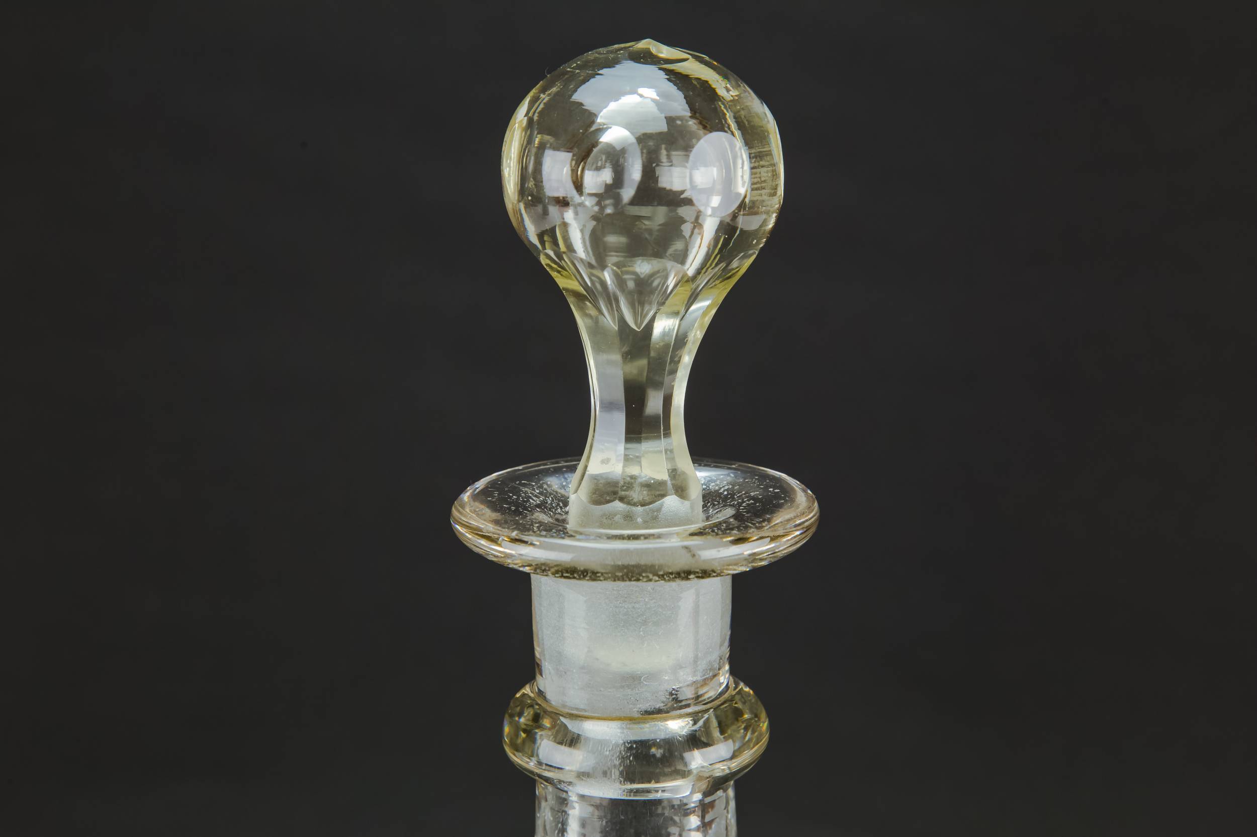 Cut Glass Antique — Bell cut glass decanter 2