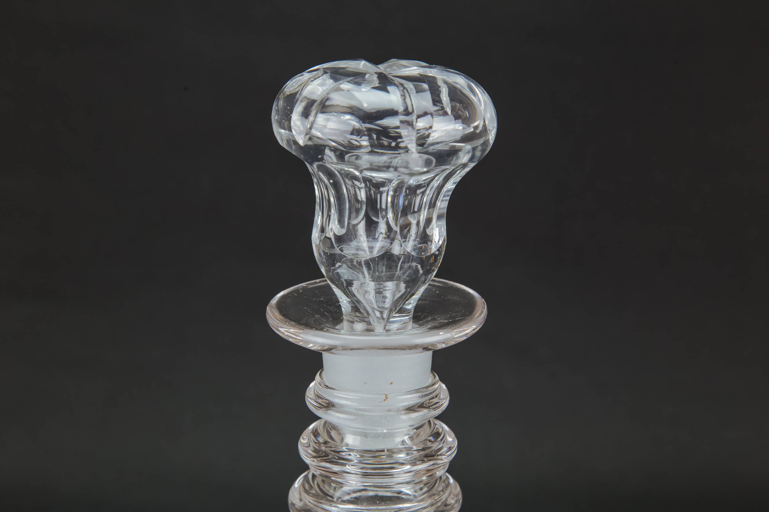 Cut Glass Georgian — Small cut glass decanter 2