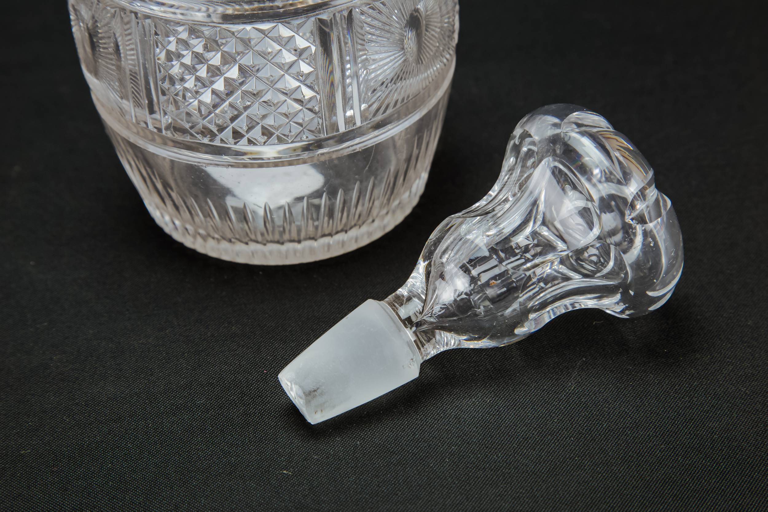Cut Glass Georgian — Small cut glass decanter 1