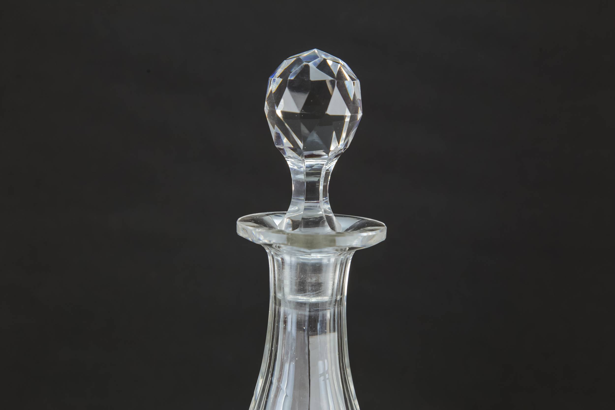 Antique Edwardian DECANTER — Cut glass decanter 2