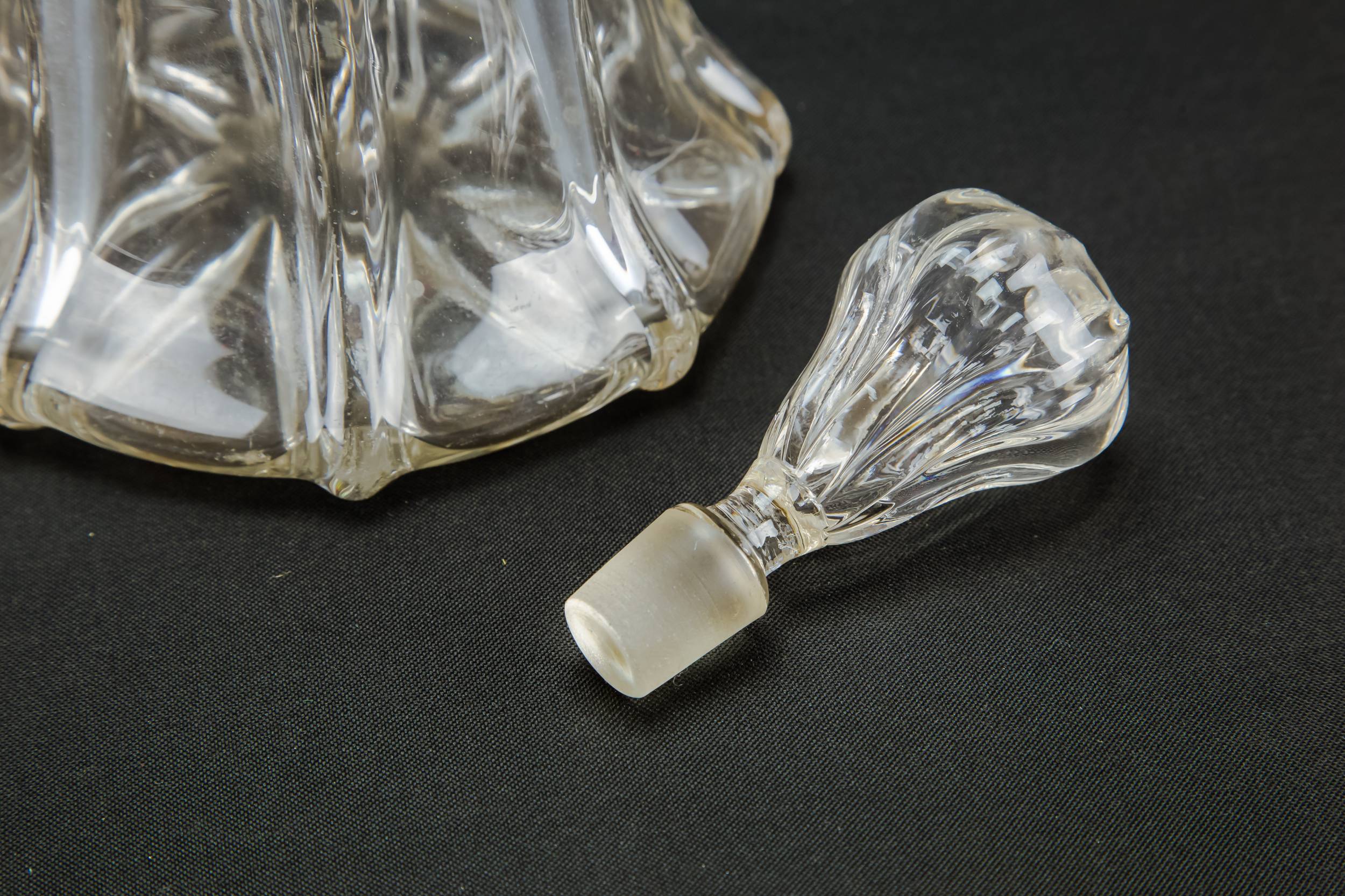 Blown Glass Antique — Newcastle pillar decanter 1