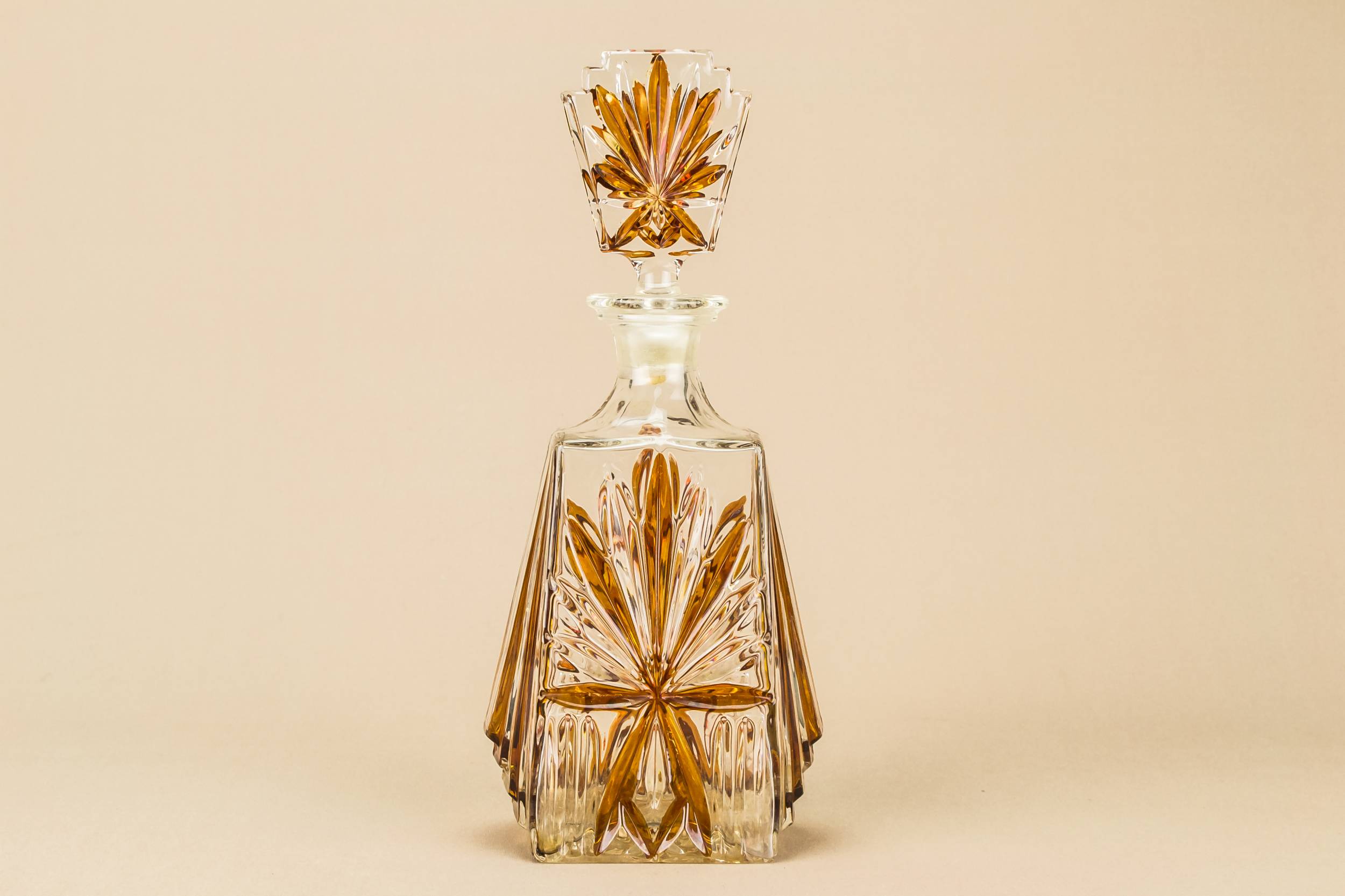 Vintage Moulded Glass — Tapered flask decanter 5