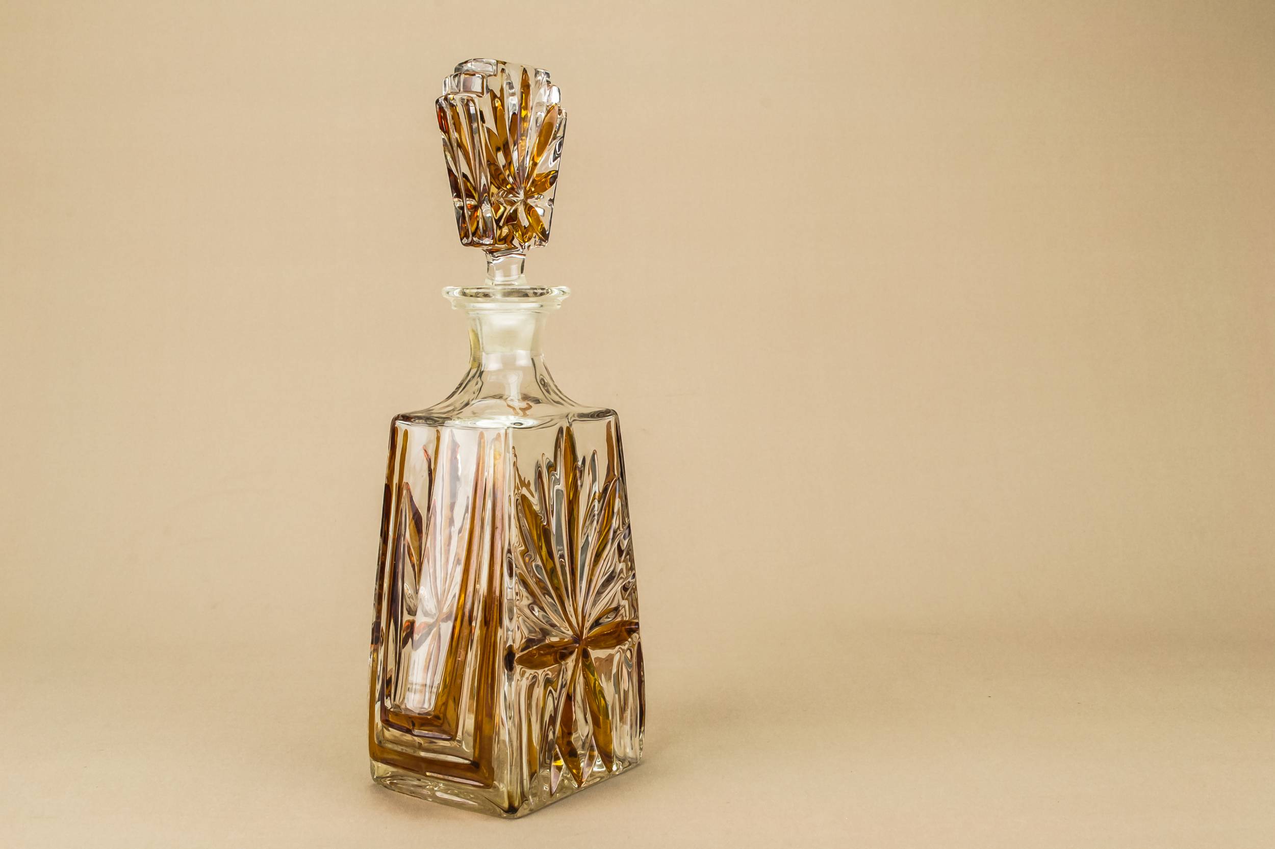 Vintage Moulded Glass — Tapered flask decanter 3