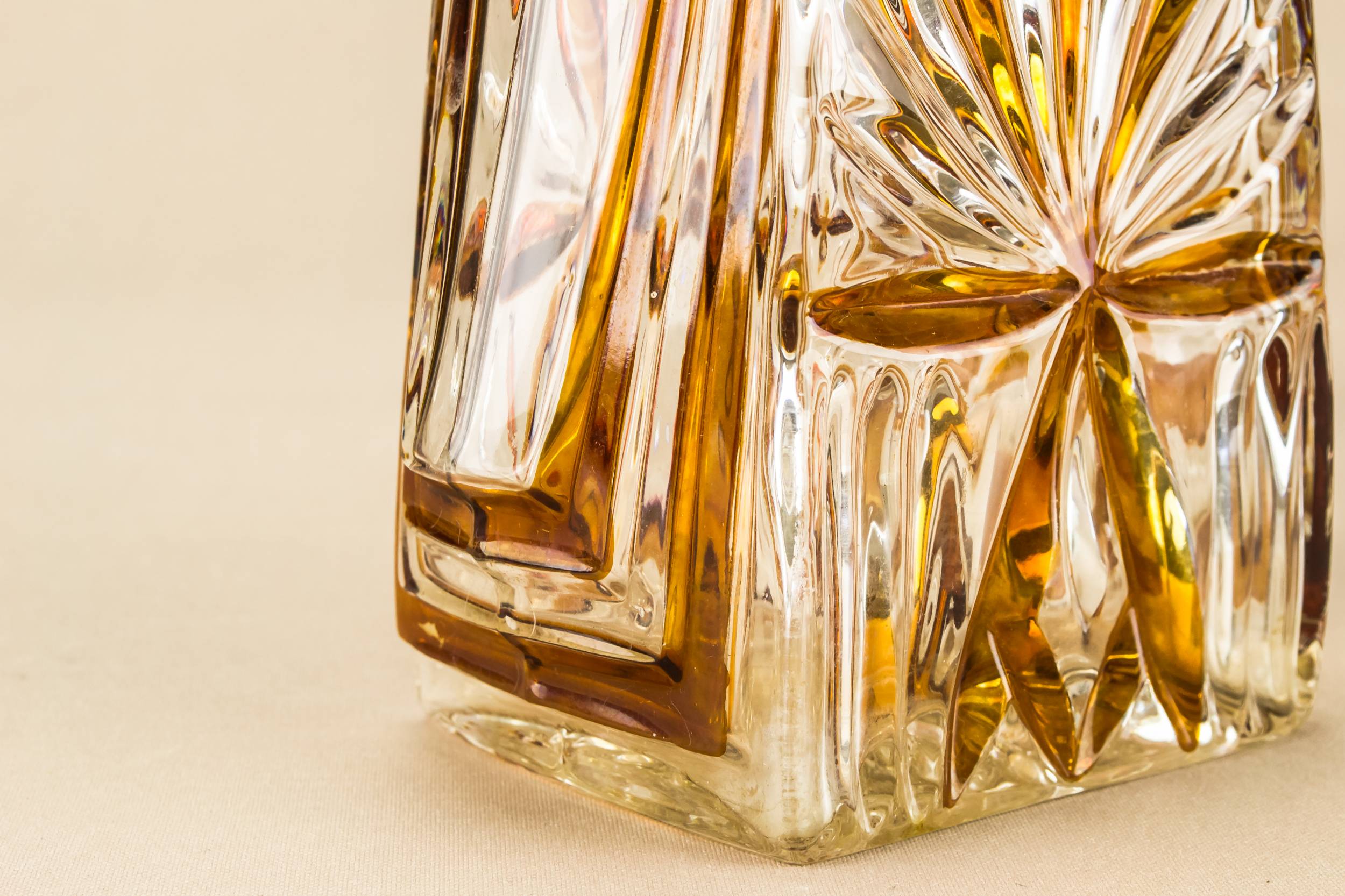 Vintage Moulded Glass — Tapered flask decanter 4