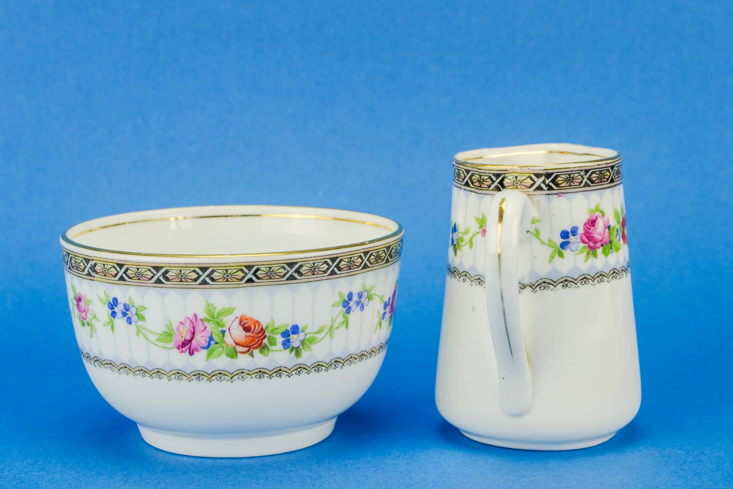 Neo-classical Porcelain Floral — Floral tea set for one 1