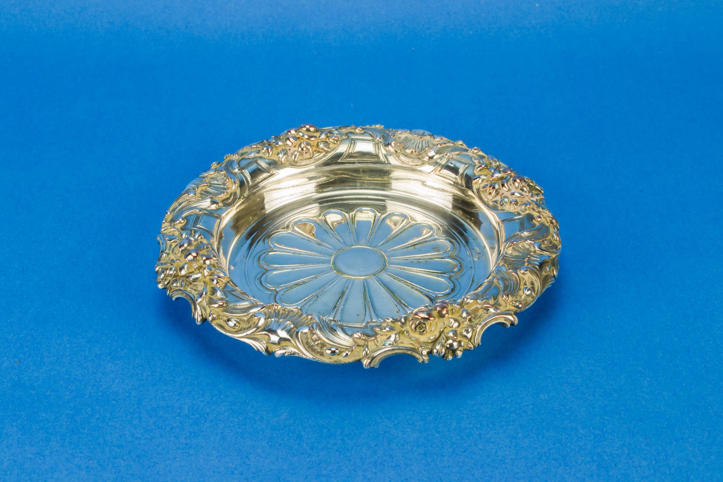 CHRISTOFLE Silver Plated — Christofle wine coaster 1