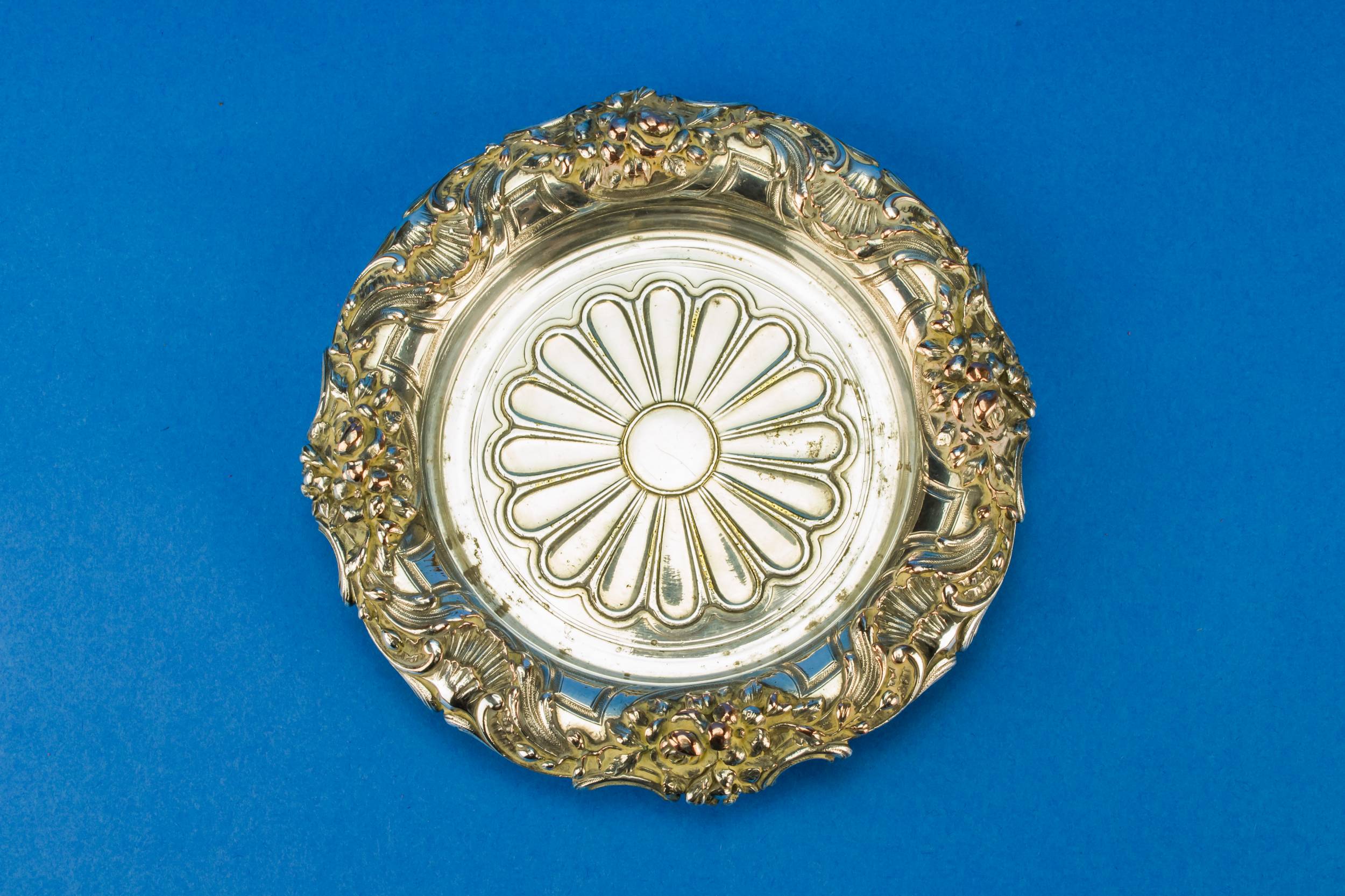 CHRISTOFLE Silver Plated — Christofle wine coaster
