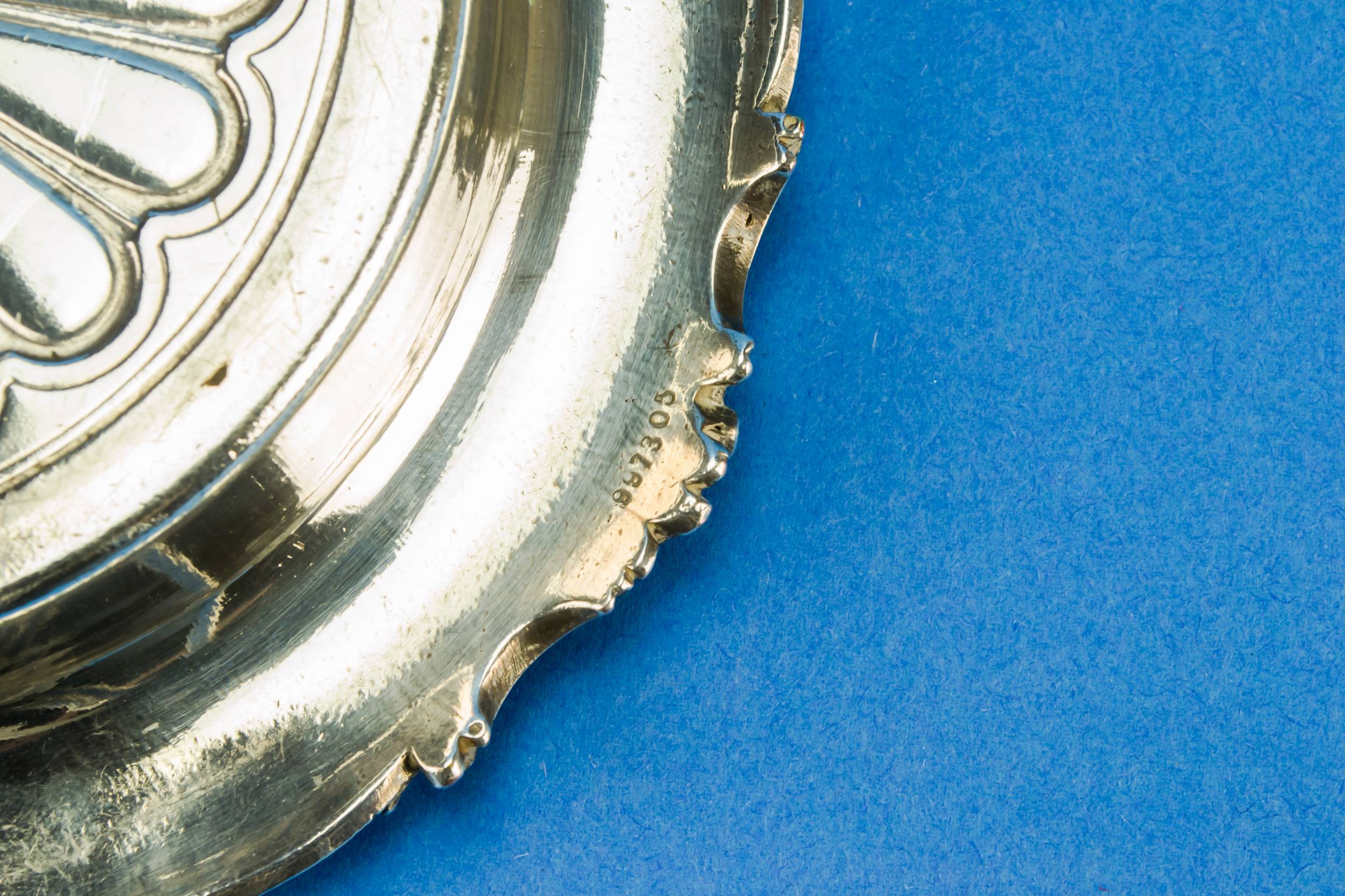 CHRISTOFLE Silver Plated — Christofle wine coaster 7