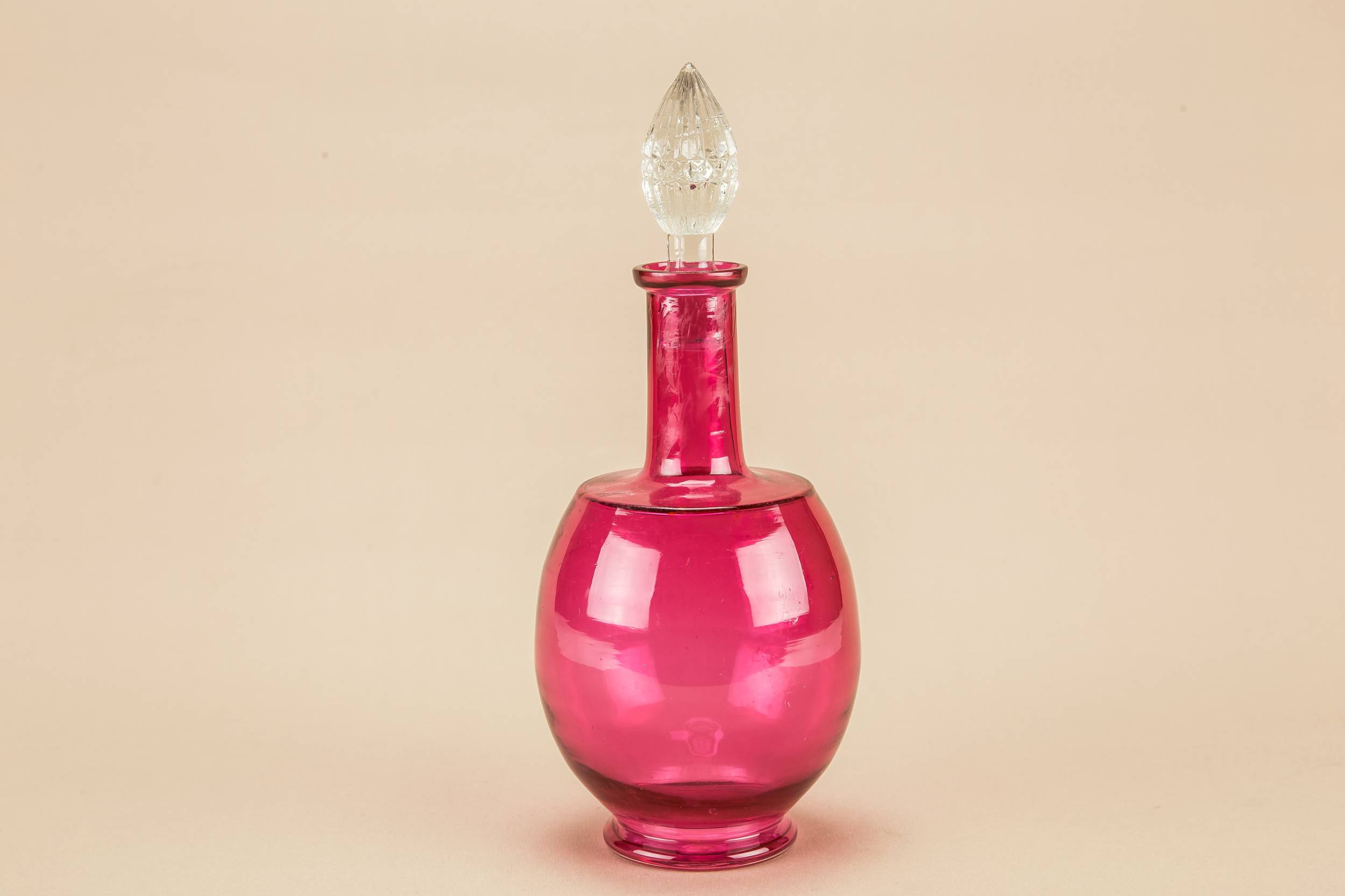 Globular Blown Glass — Blown glass globular decanter