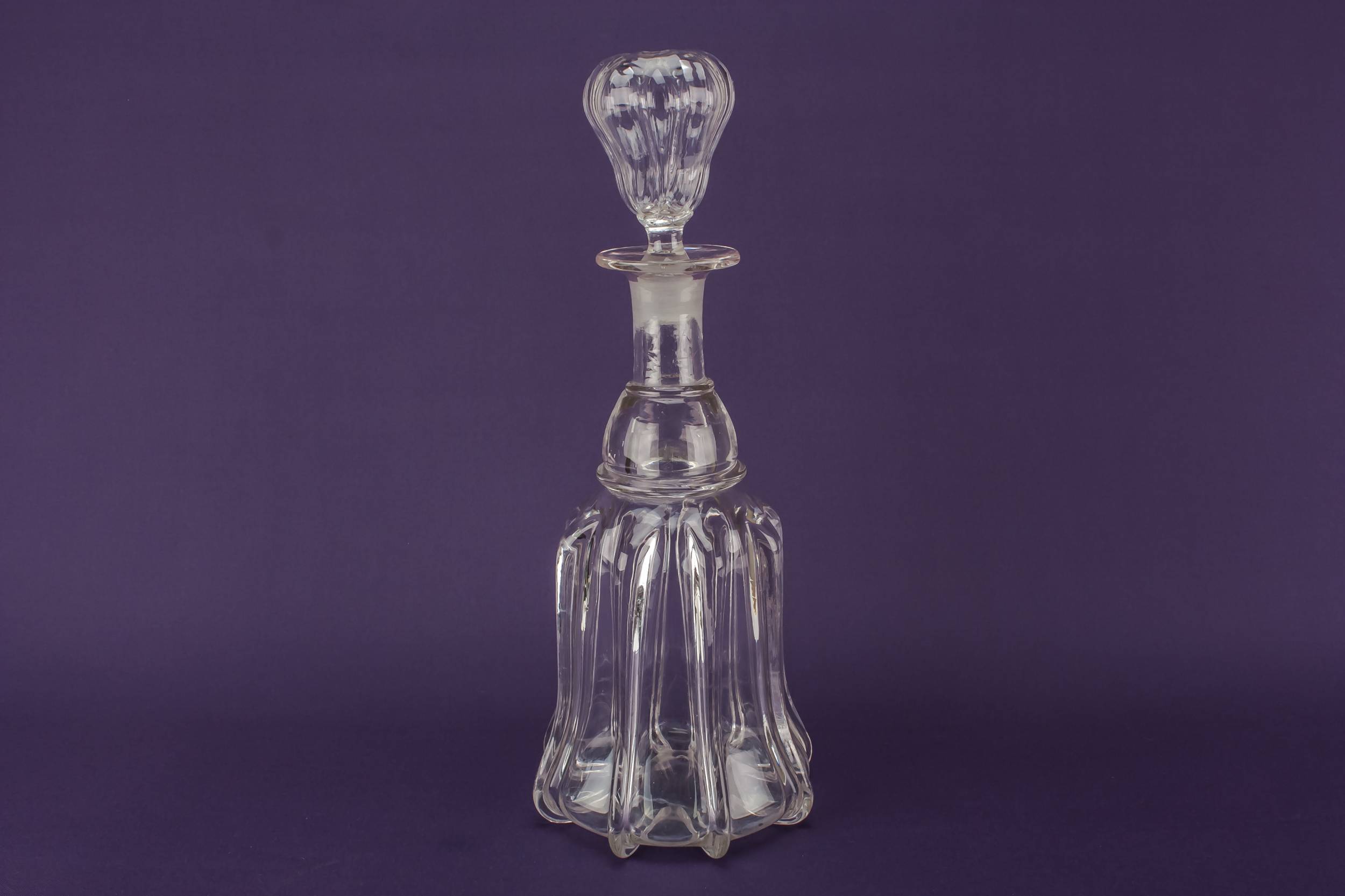 High Victorian Blown — Blown glass decanter