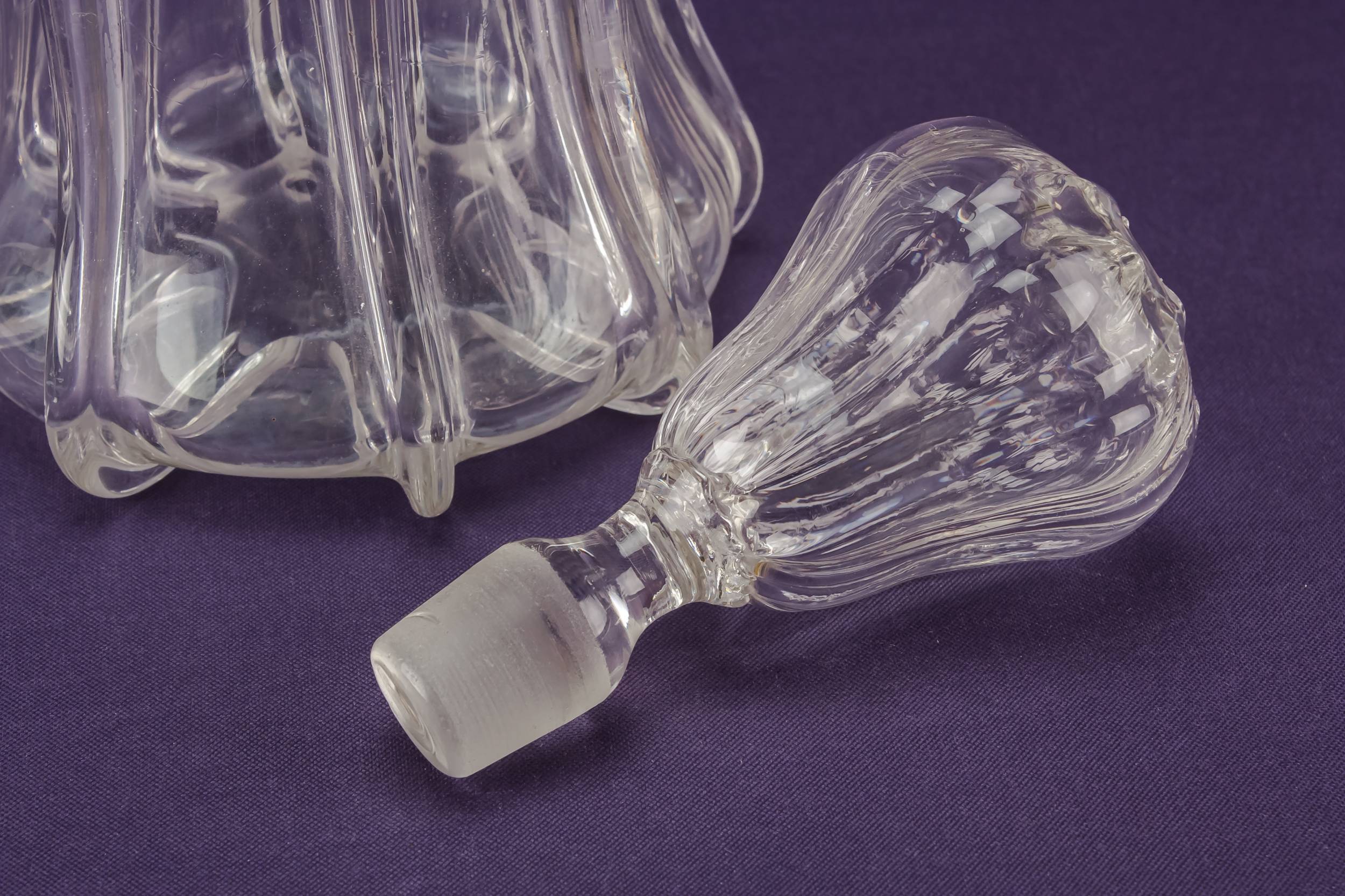 High Victorian Blown — Blown glass decanter 1