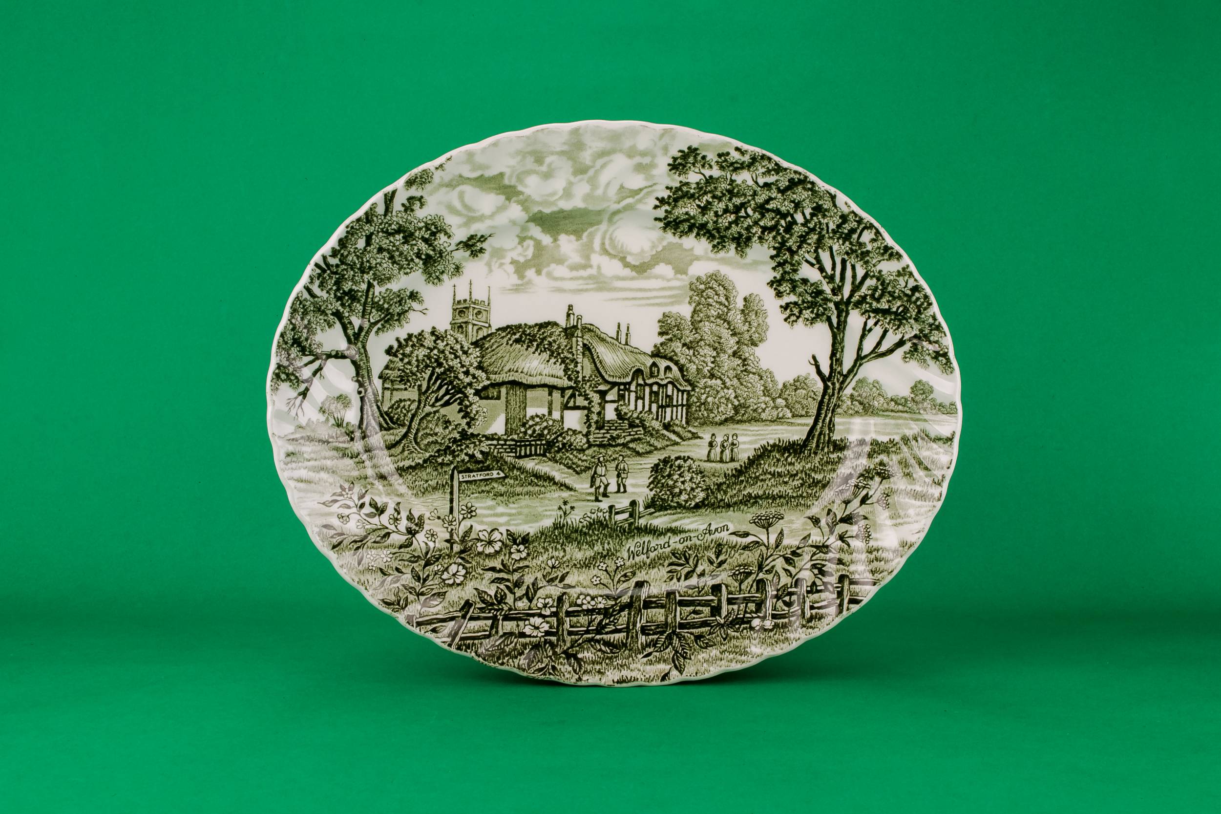 Elegant Porcelain Shakespears — Ridgway porcelain platter