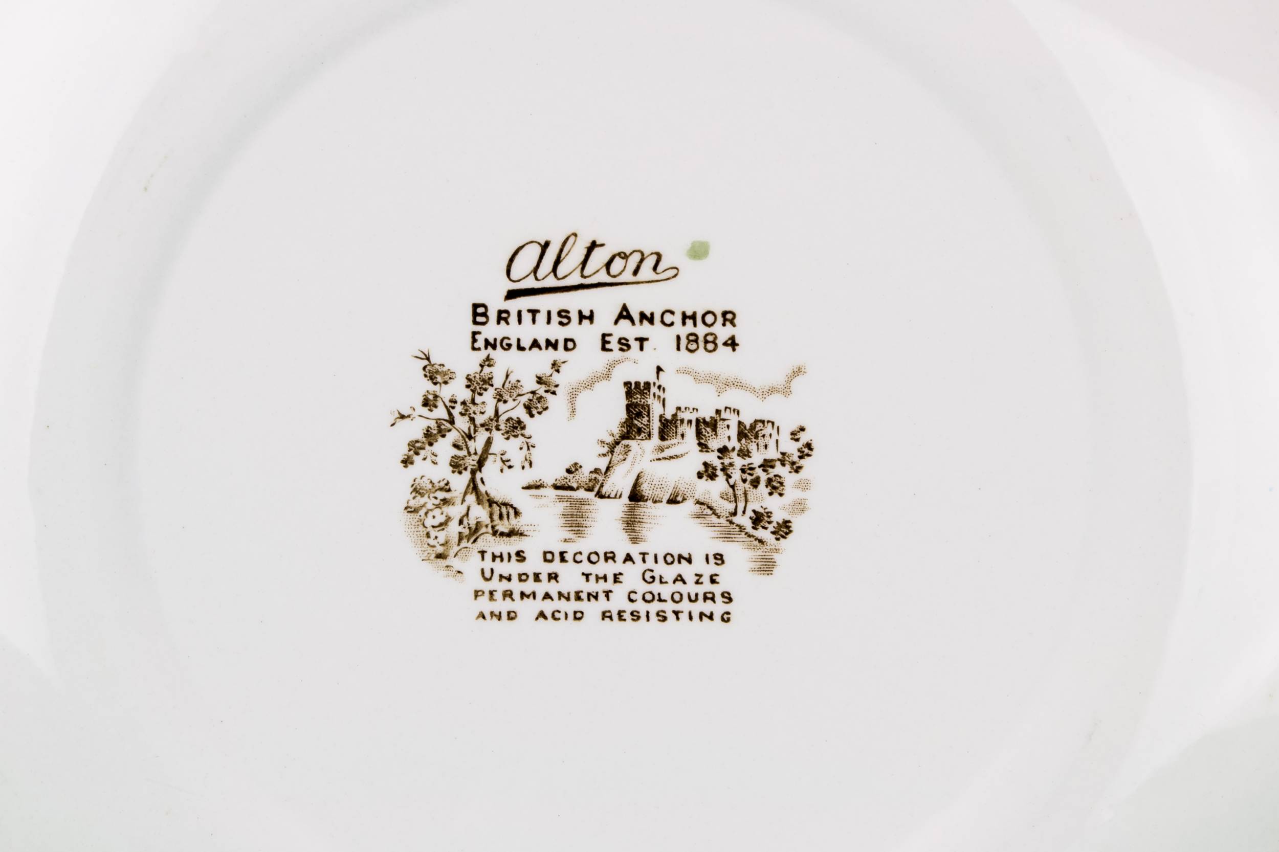 Large Ceramic Dish — 4 Retro pottery plates 2
