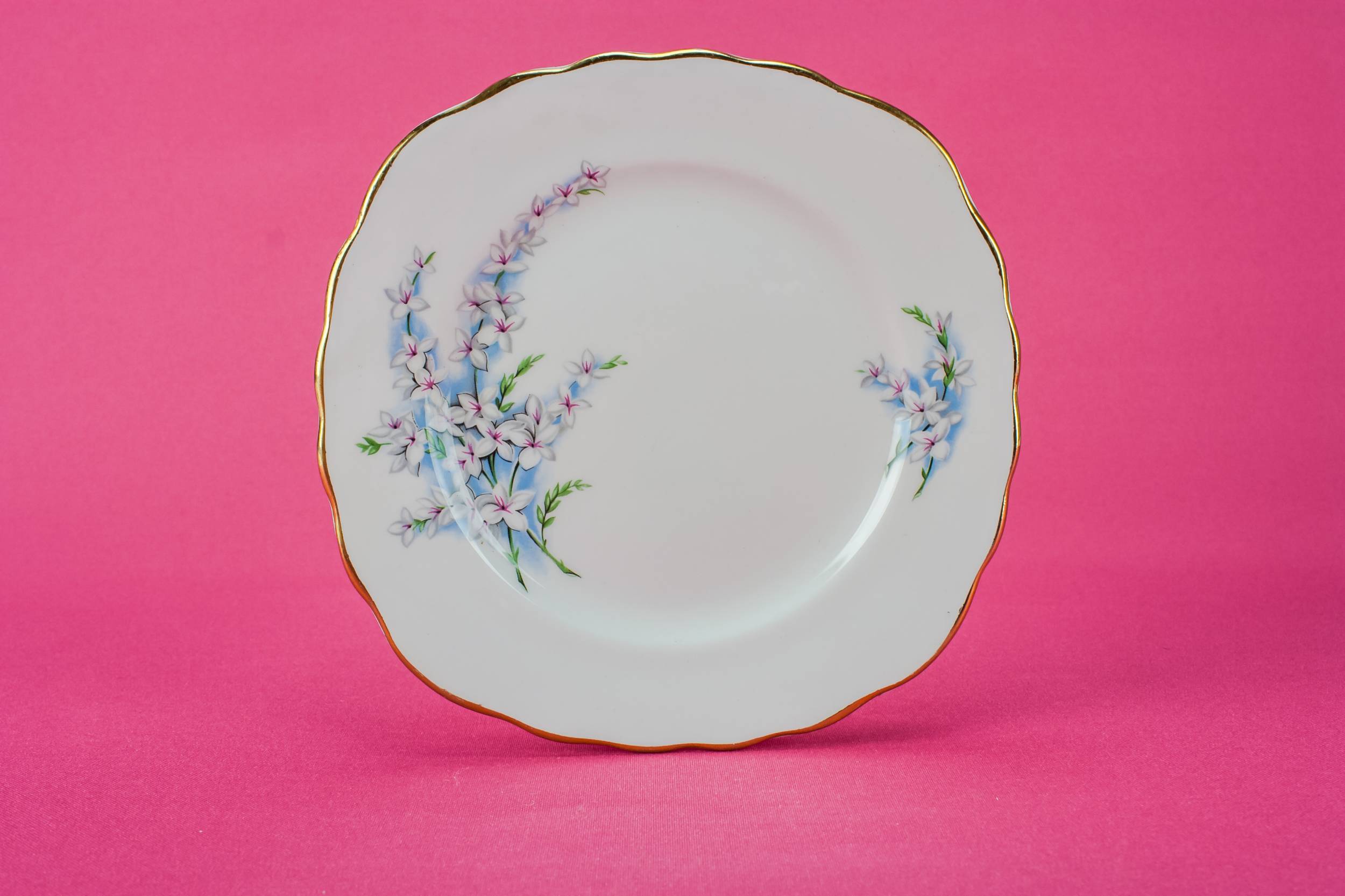 Bone China Vintage — 6 Modernist bone china plates