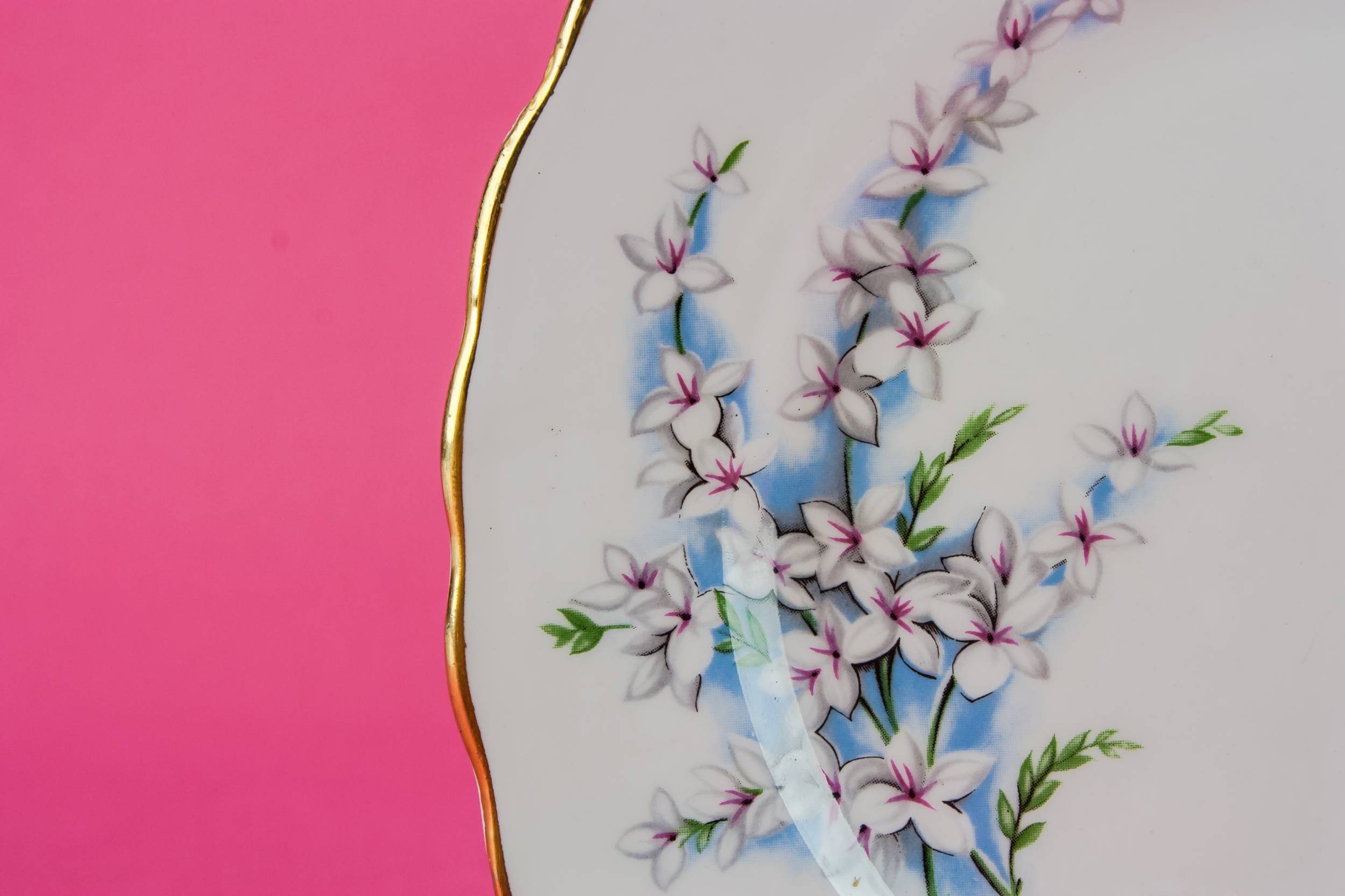 Bone China Vintage — 6 Modernist bone china plates 1