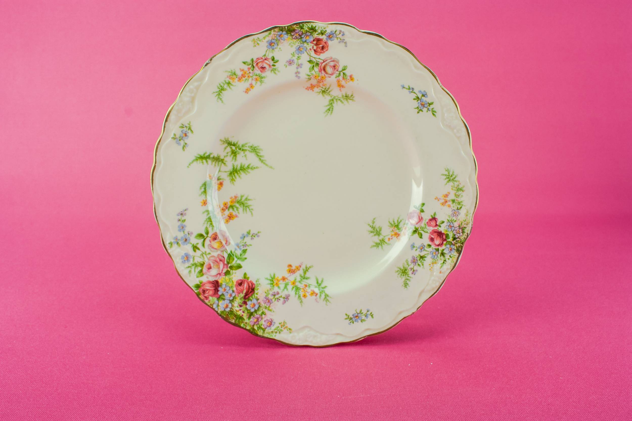 Vintage Charming 6.9'' — 6 Art Deco pottery plates