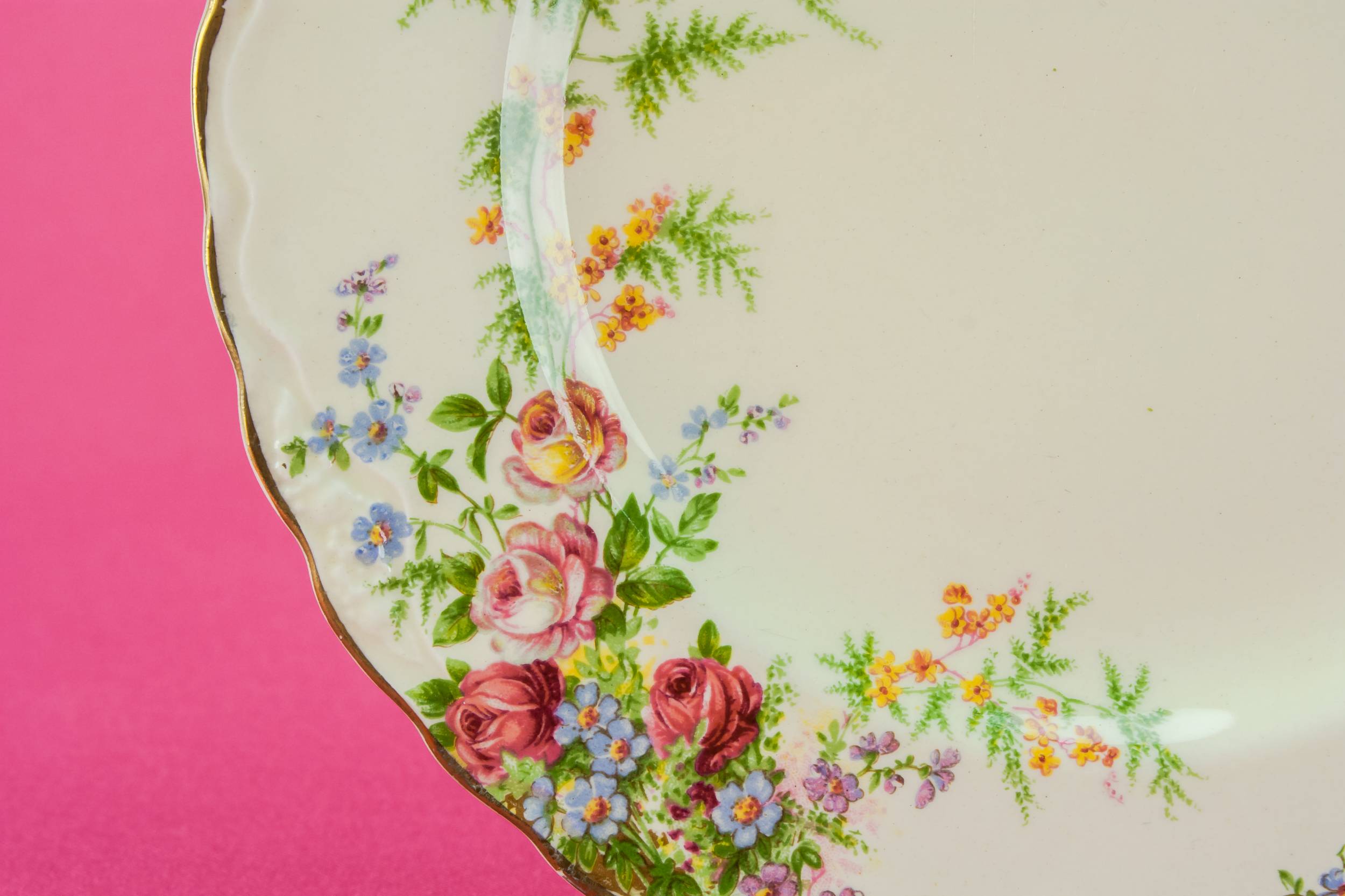 Vintage Charming 6.9'' — 6 Art Deco pottery plates 1