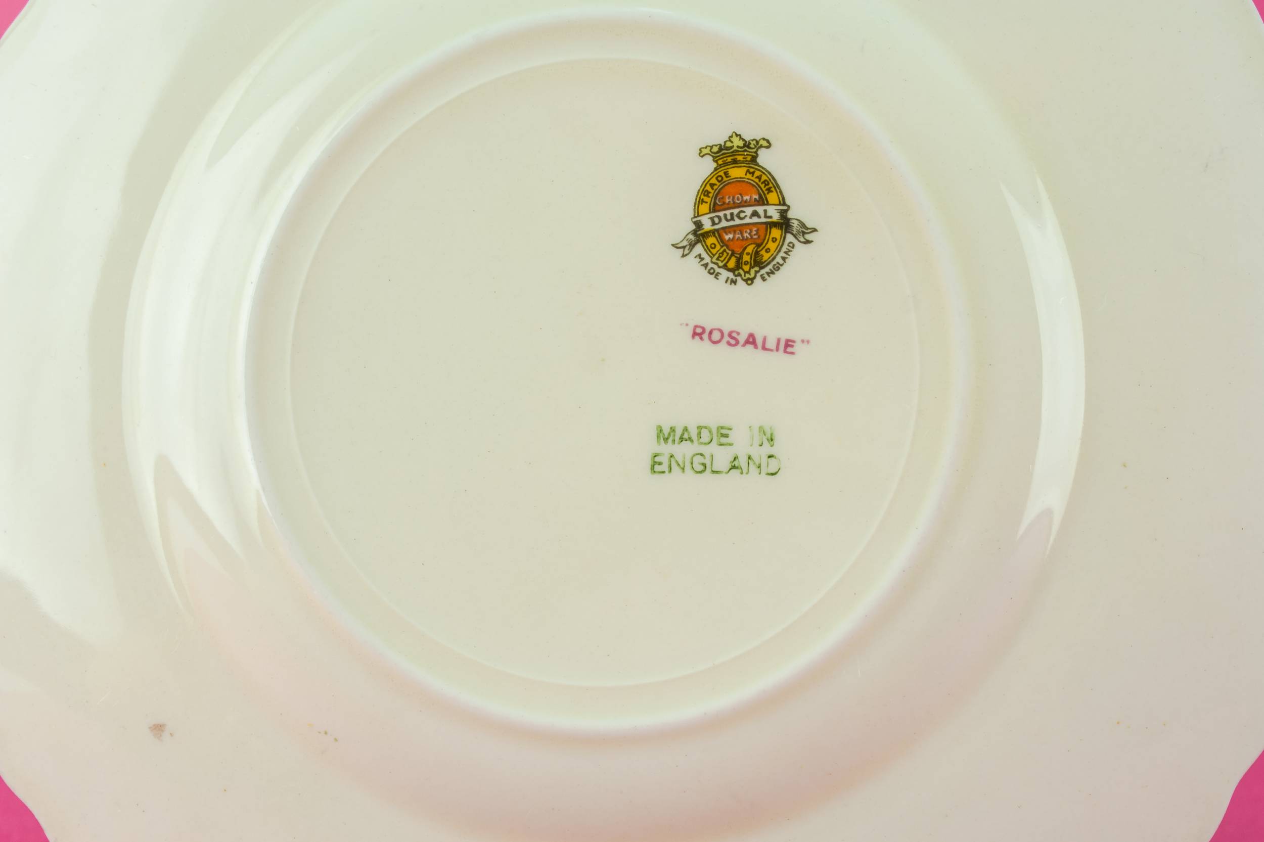 Vintage Charming 6.9'' — 6 Art Deco pottery plates 2