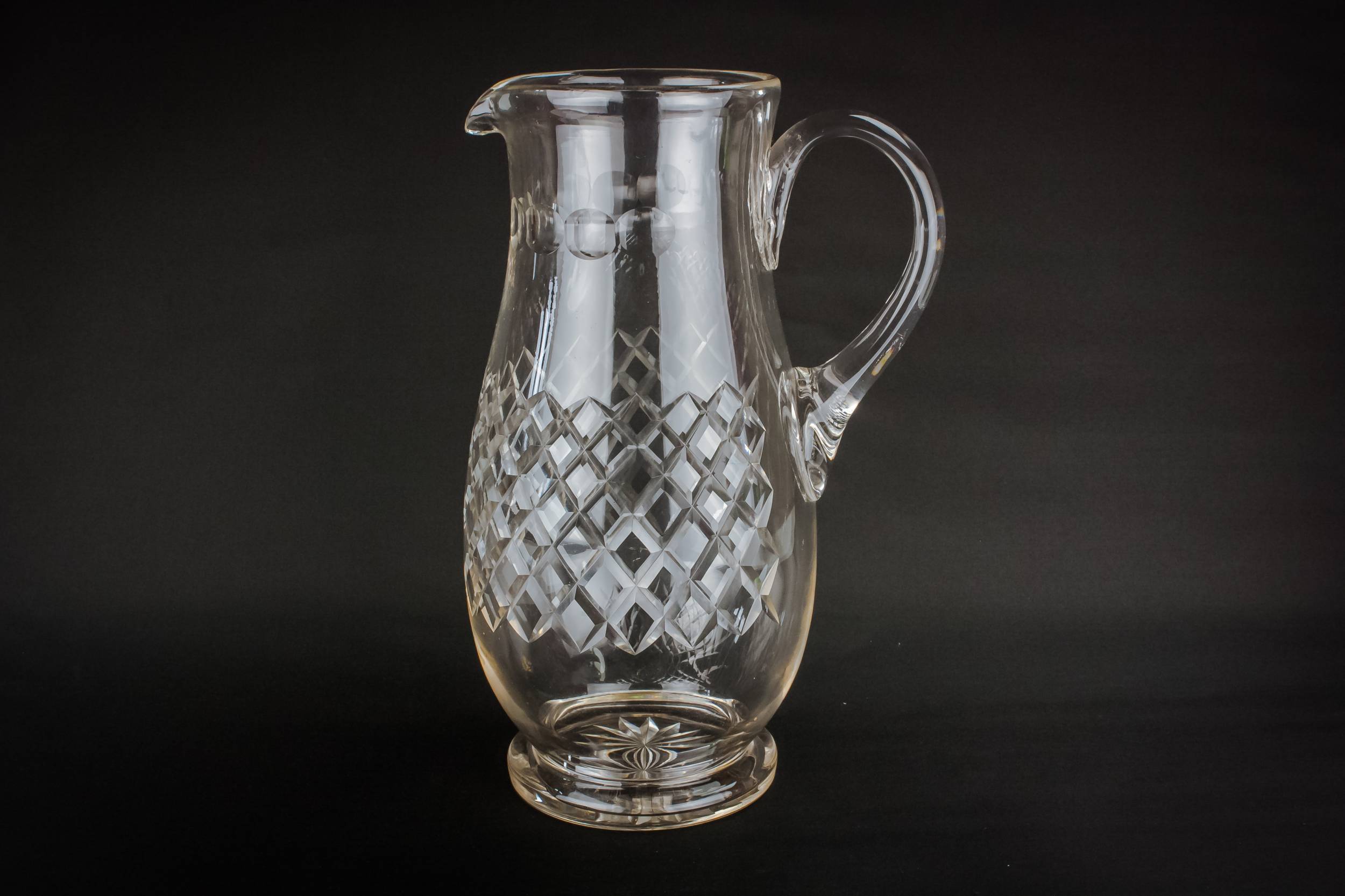 Art Deco Glass — Large glass water jug
