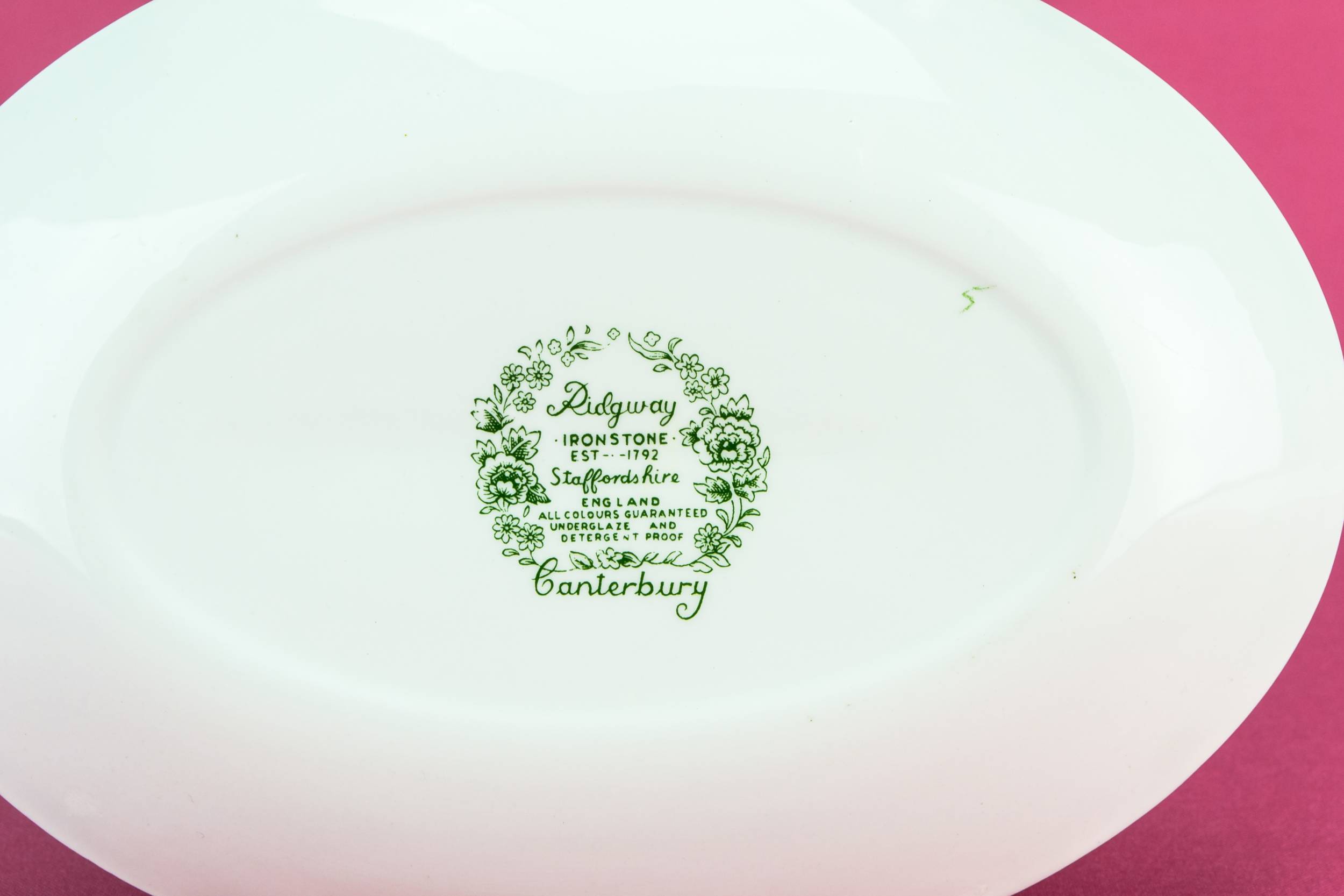 Vintage Elegant Canterbury — Ironstone Retro gravy boat 4