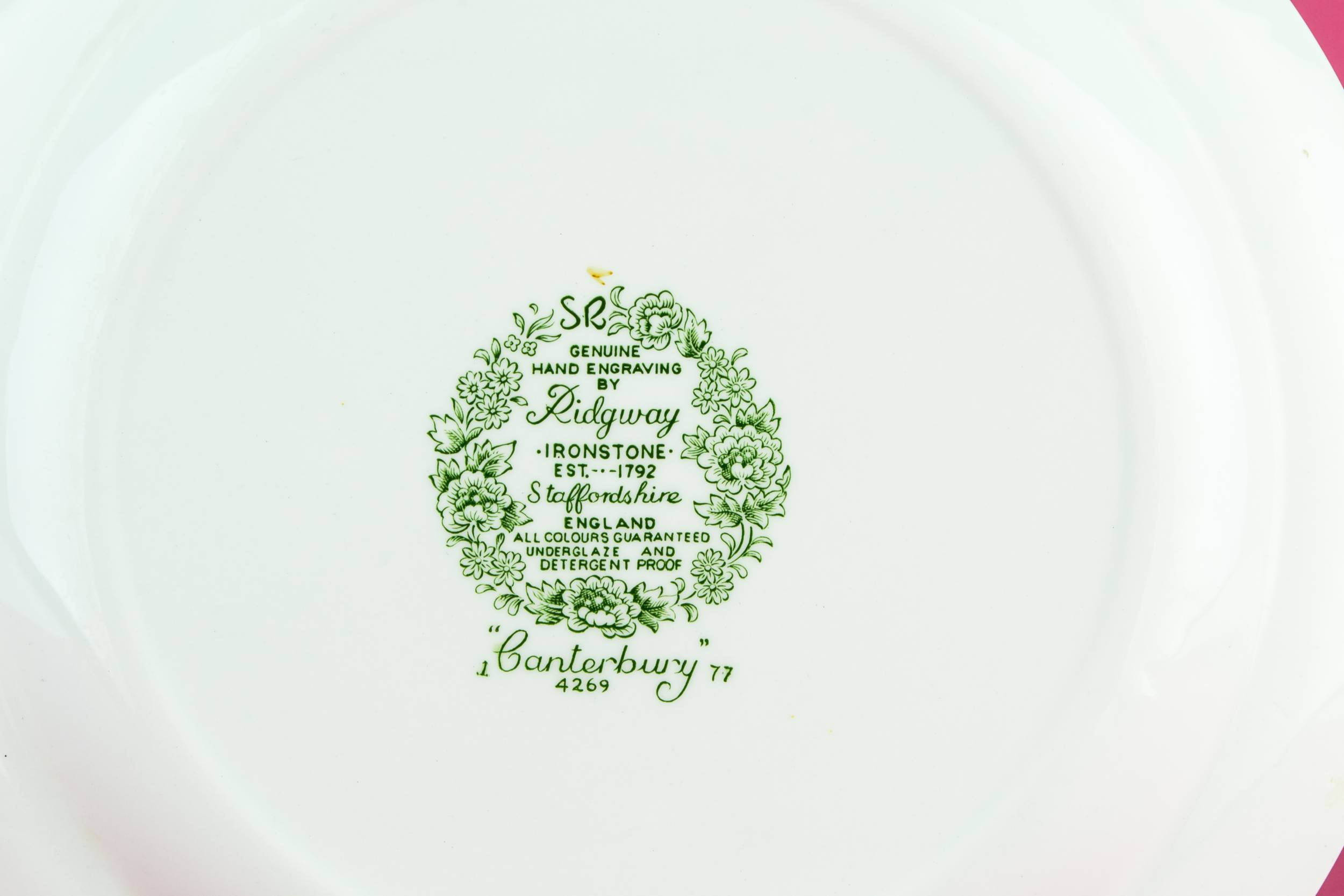 Traditional Classical Ironstone — 5 Ridgway medium plates 2