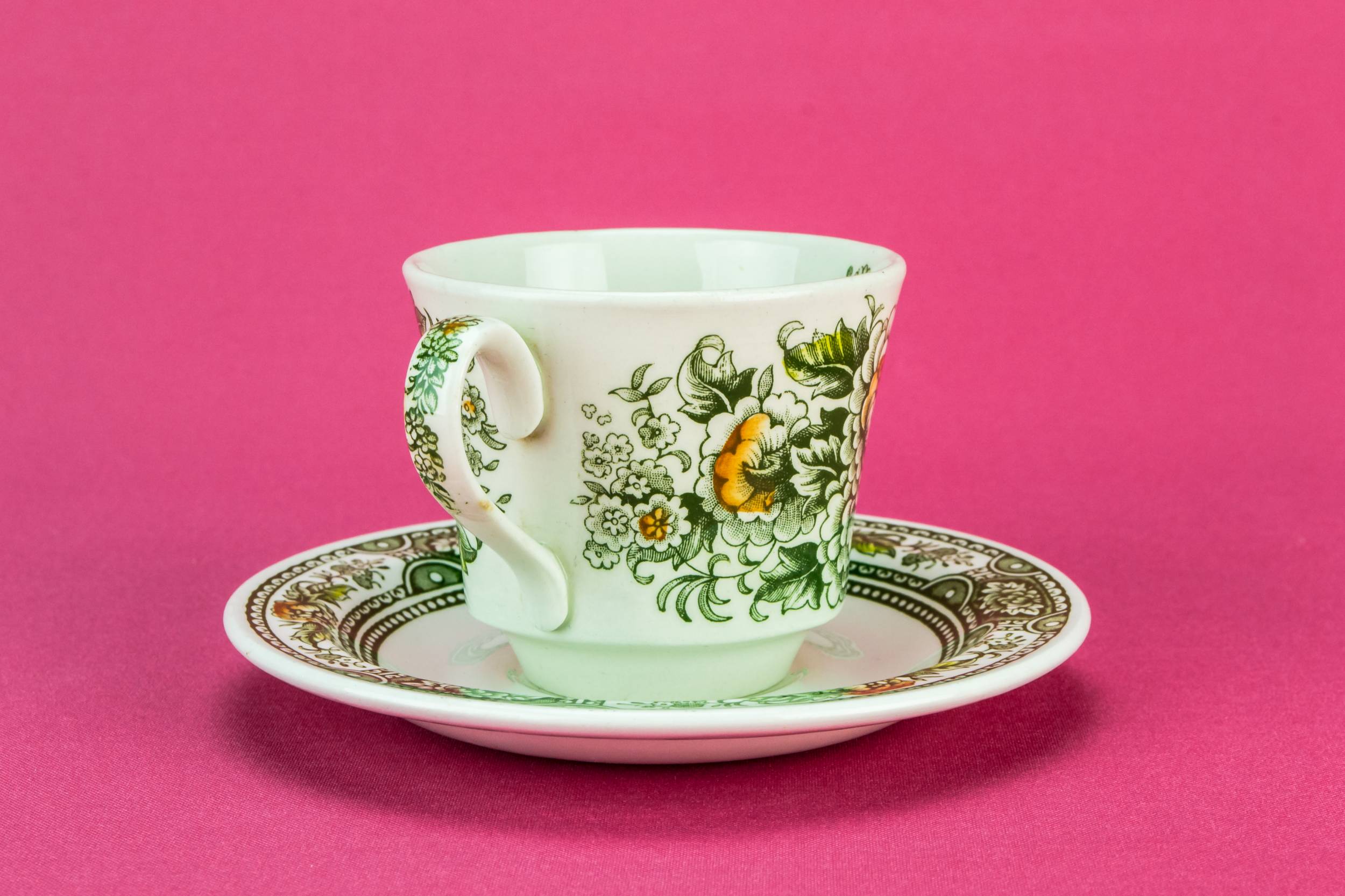 Ironstone Green Ridgway — Ridgway tea set for two