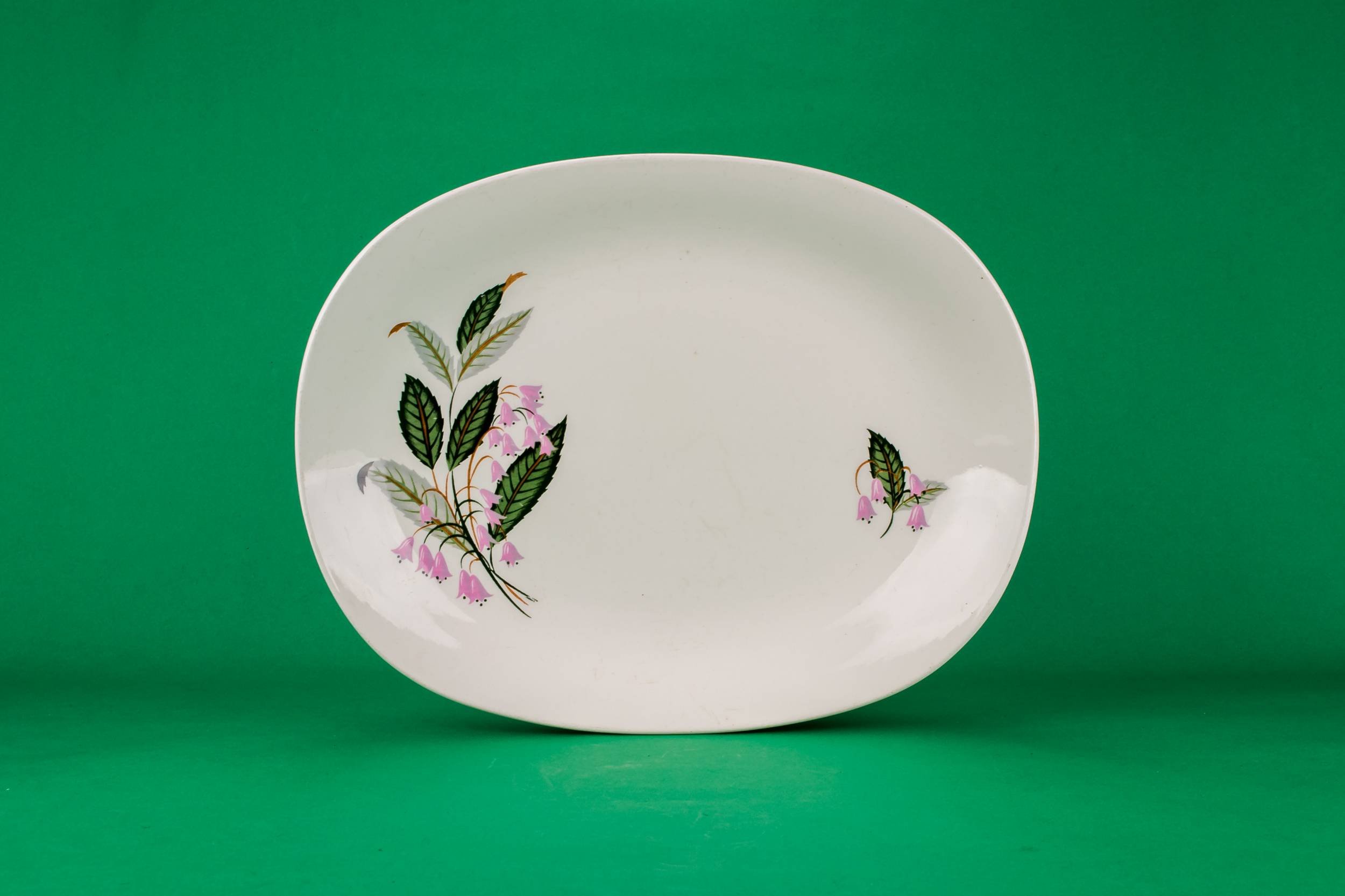 White Modernist PLATTER — Modernist pottery platter