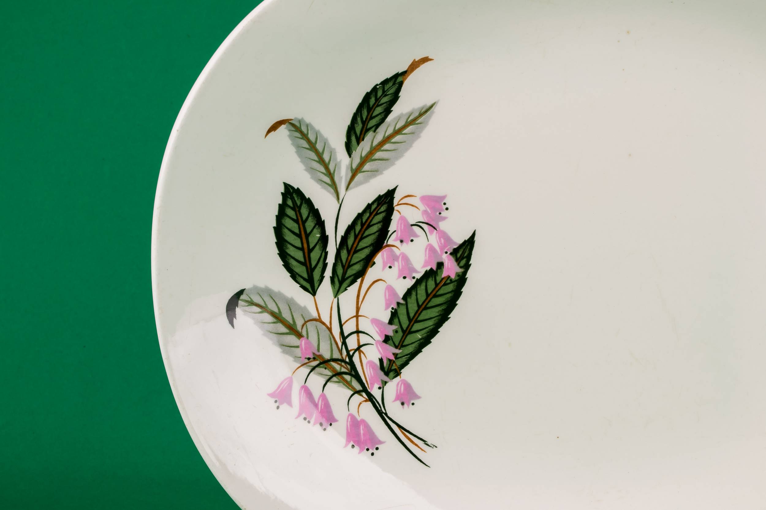 White Modernist PLATTER — Modernist pottery platter 1