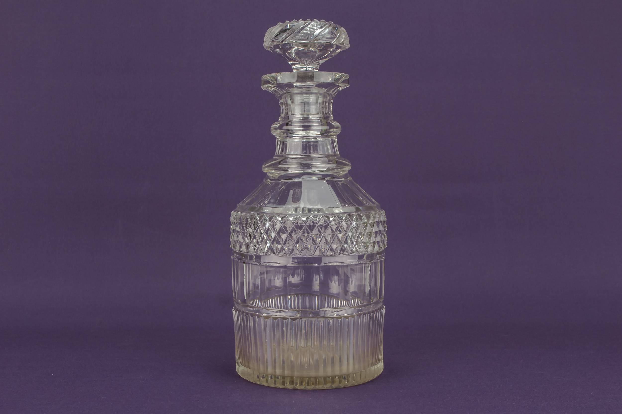 Cut Glass Medium — Whisky cut glass decanter 6