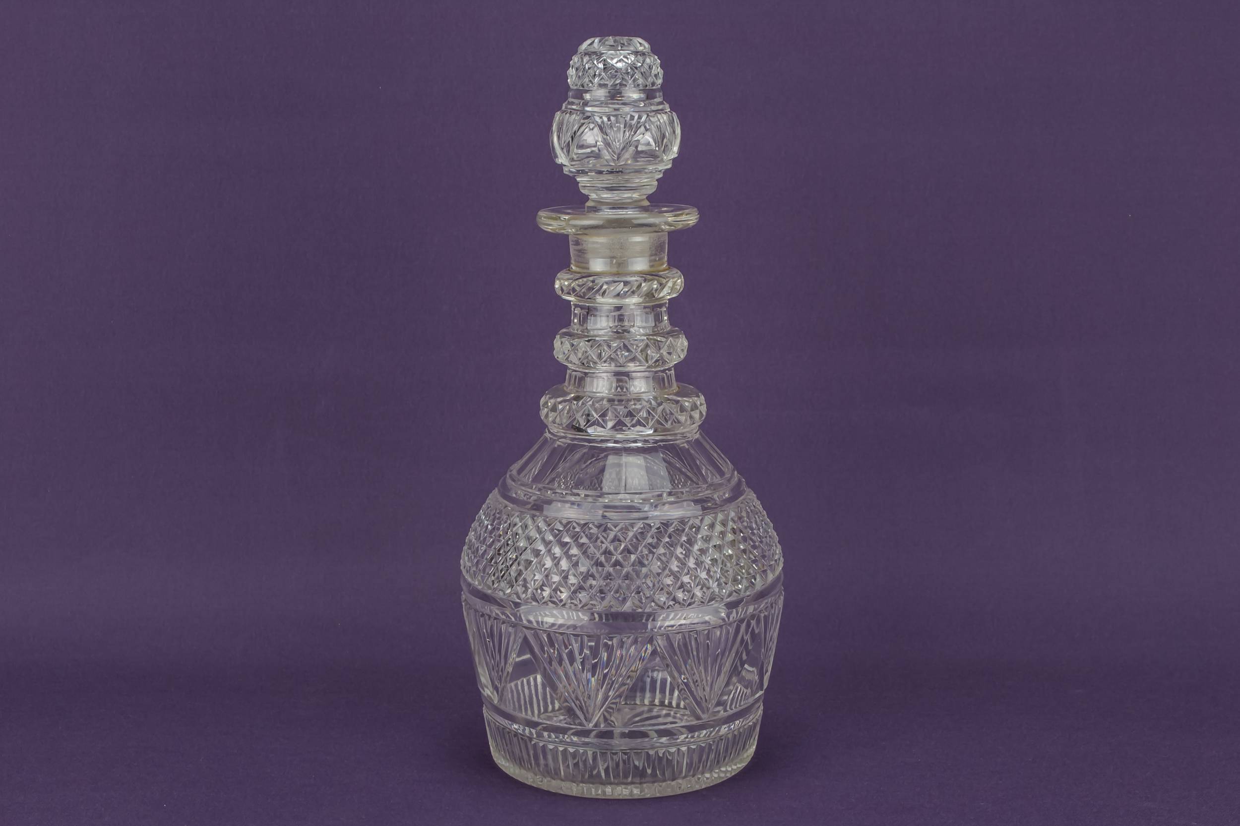 Victorian Antique Port — Cut glass sherry decanter