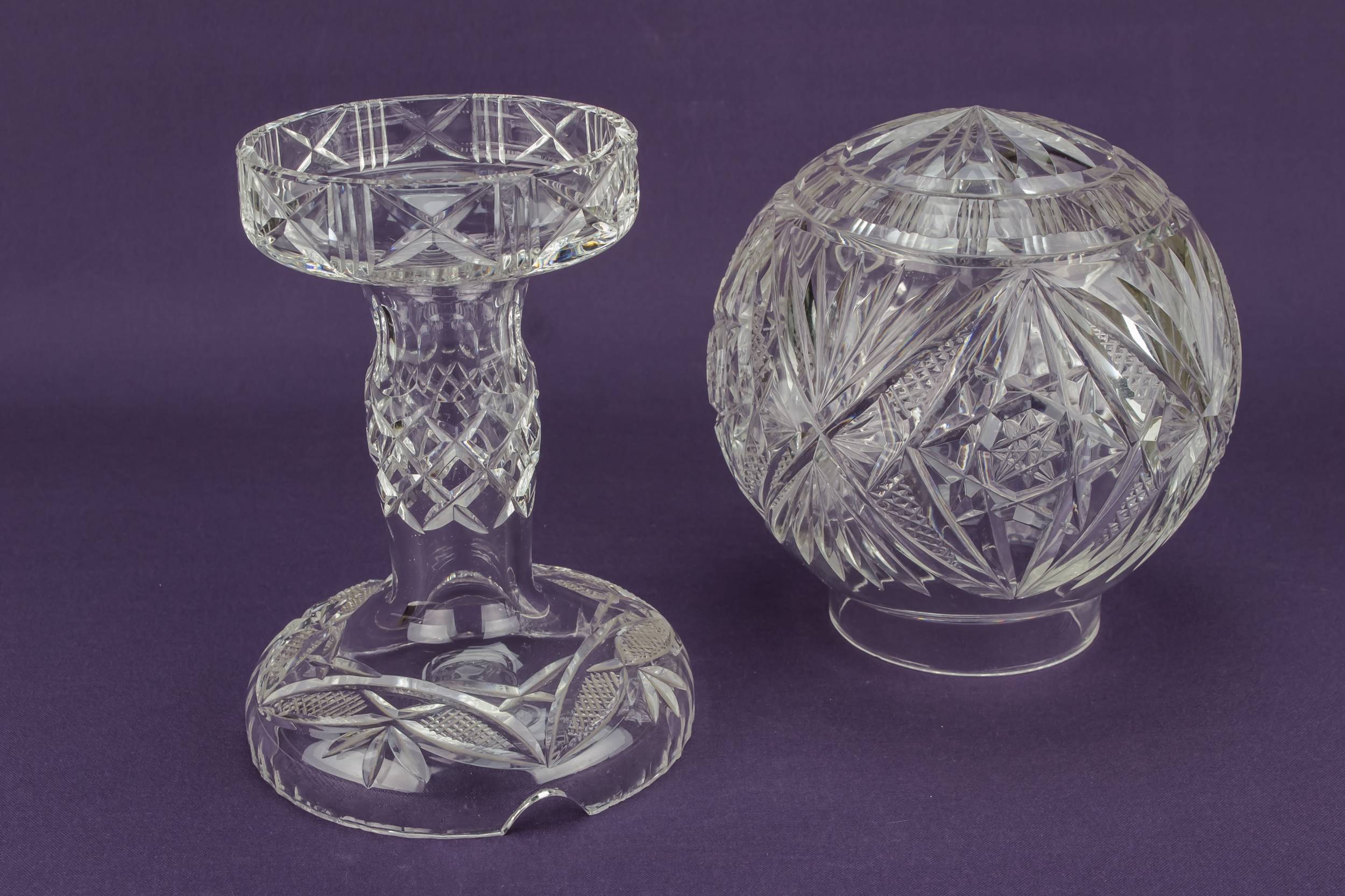 Art Deco Spectacular — Cut glass lamp 2