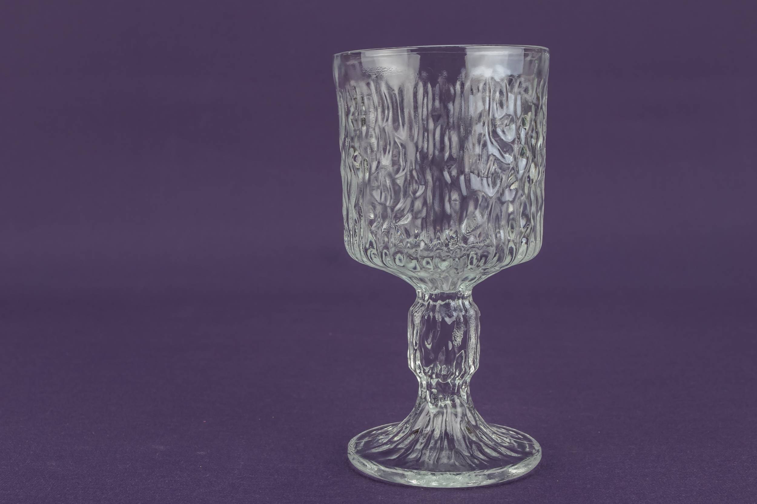 Vintage Modernist Tree — 6 small wine glasses 1