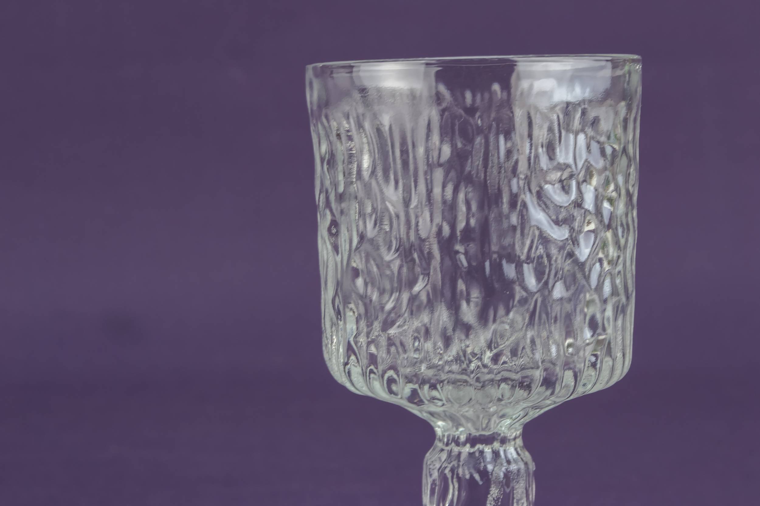 Vintage Modernist Tree — 6 small wine glasses 2
