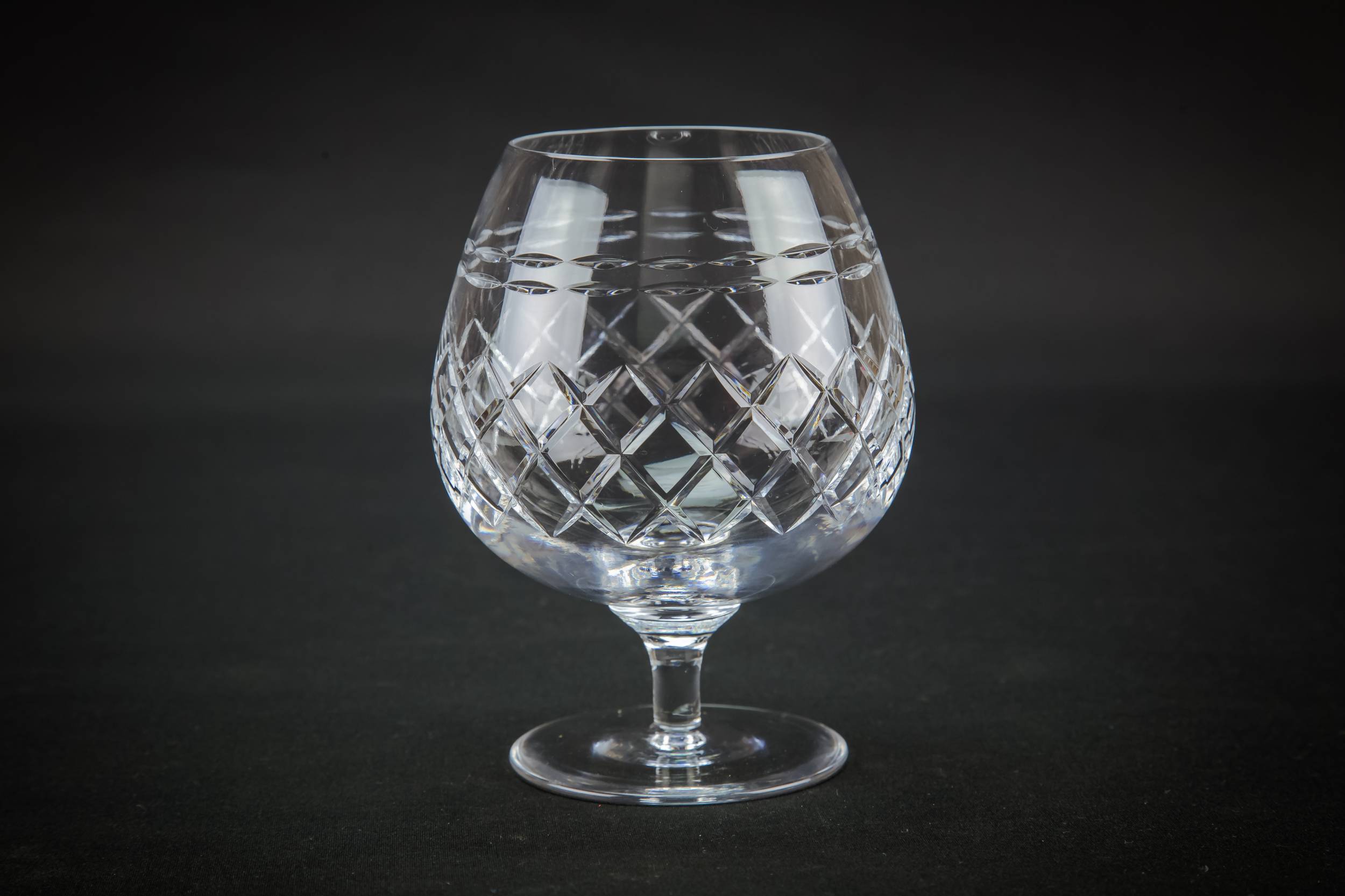 Crystal Large Tudor — 2 Tudor brandy glasses