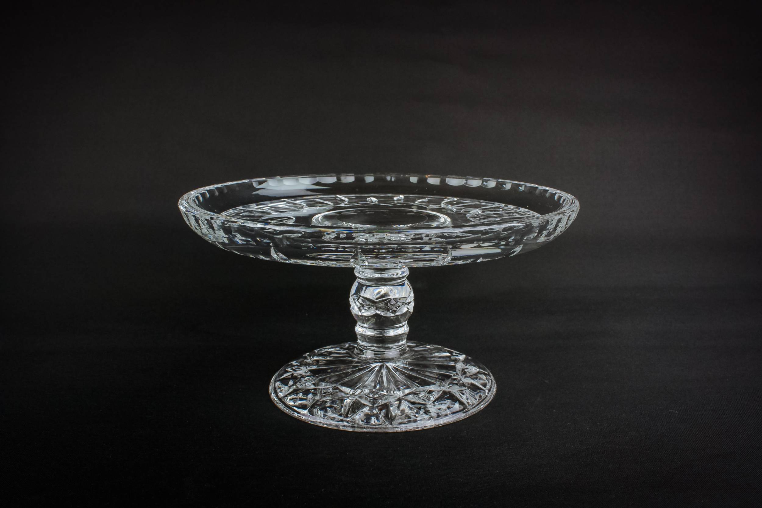 Elegant Vintage Glass — Retro glass cake stand