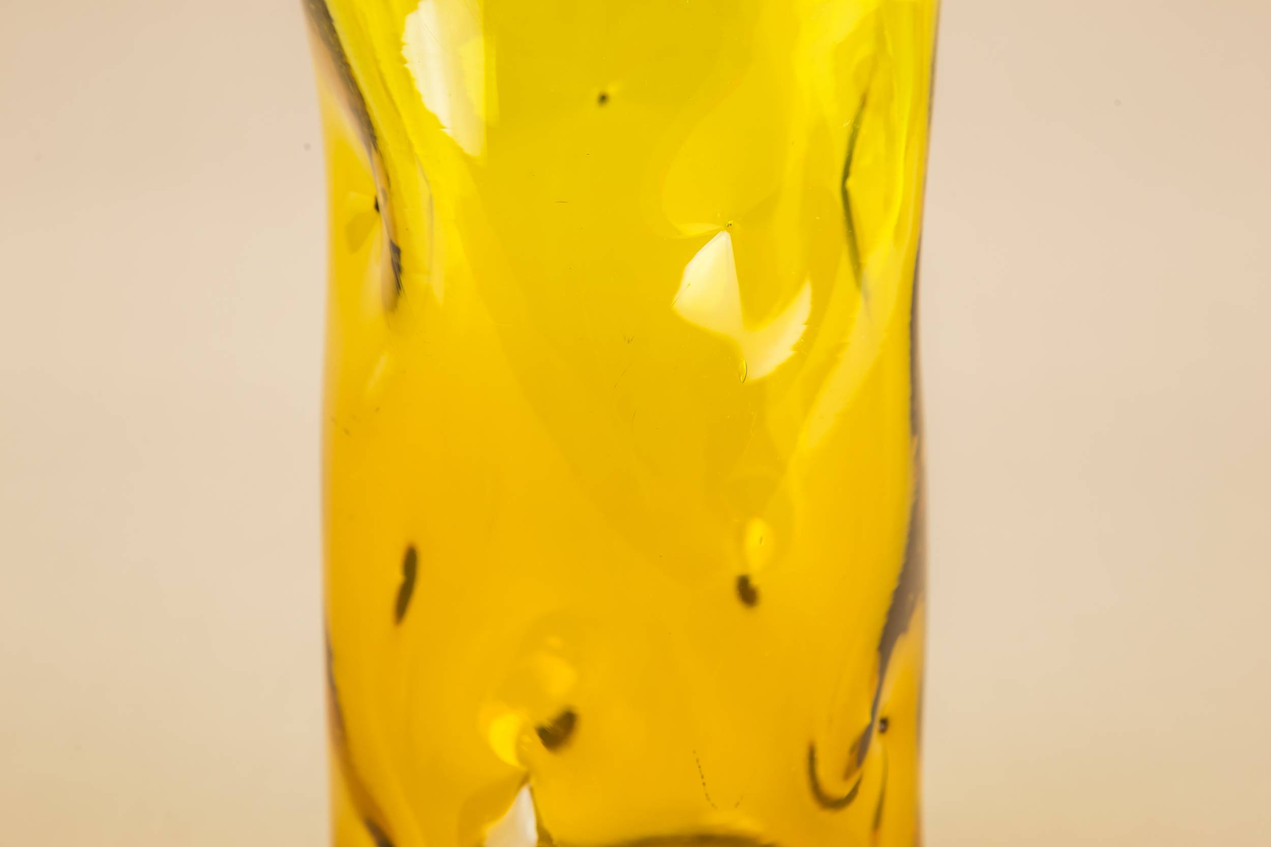 Medium Vintage Dimples — Modernist glass vase 3