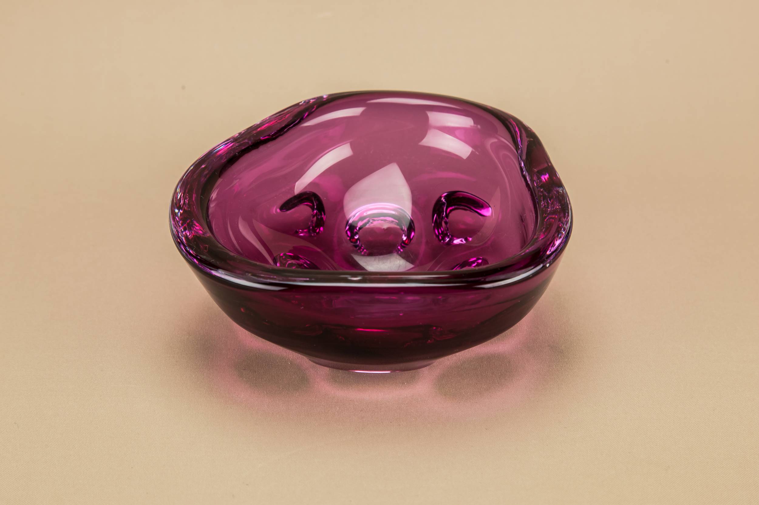 Modernist Vintage Dimples — Murano glass bowl