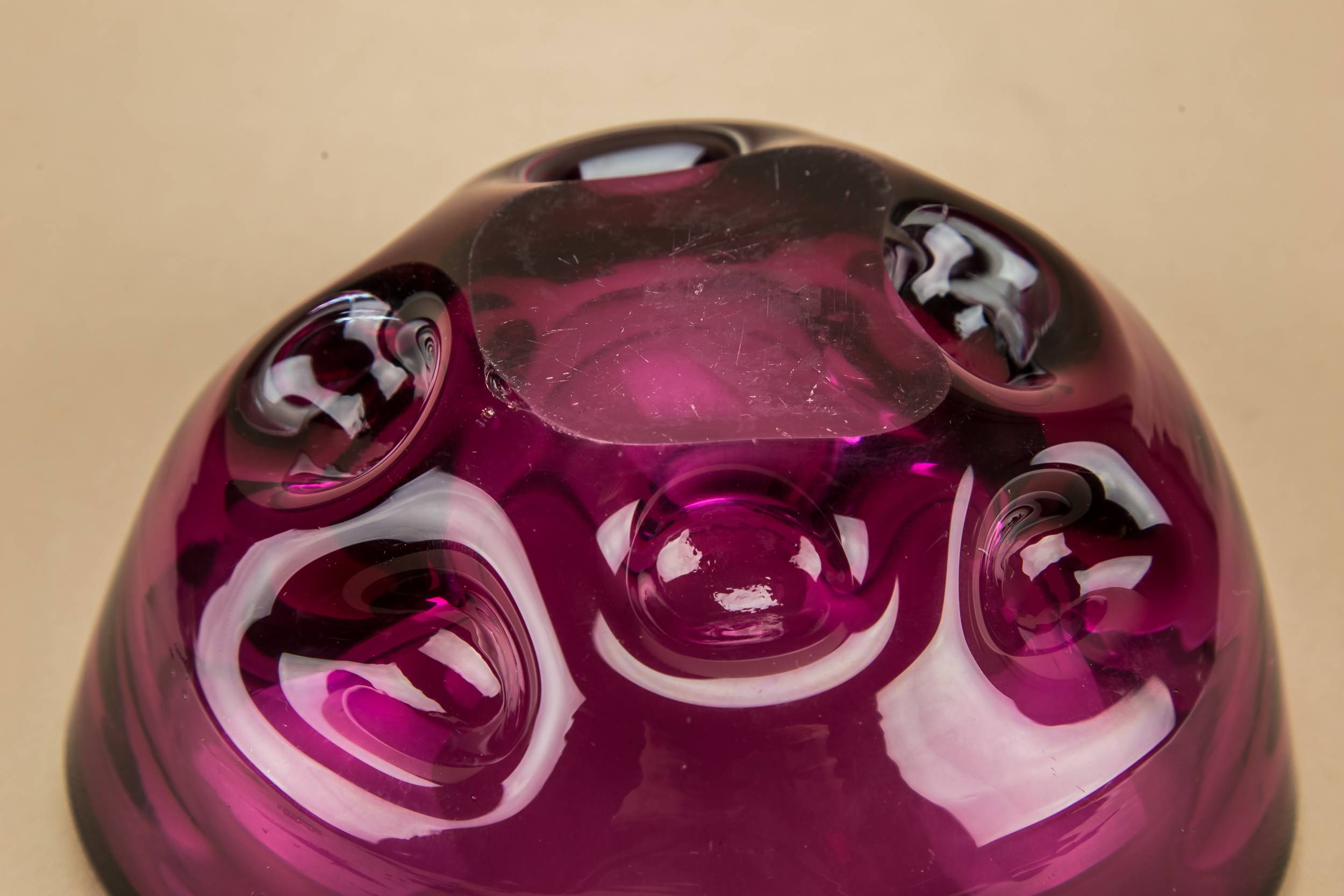 Modernist Vintage Dimples — Murano glass bowl 3