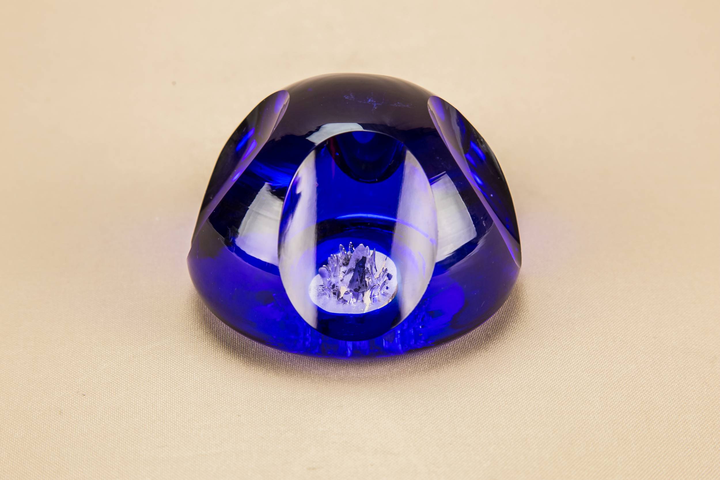 Modernist Slick Small — Blue paperweight