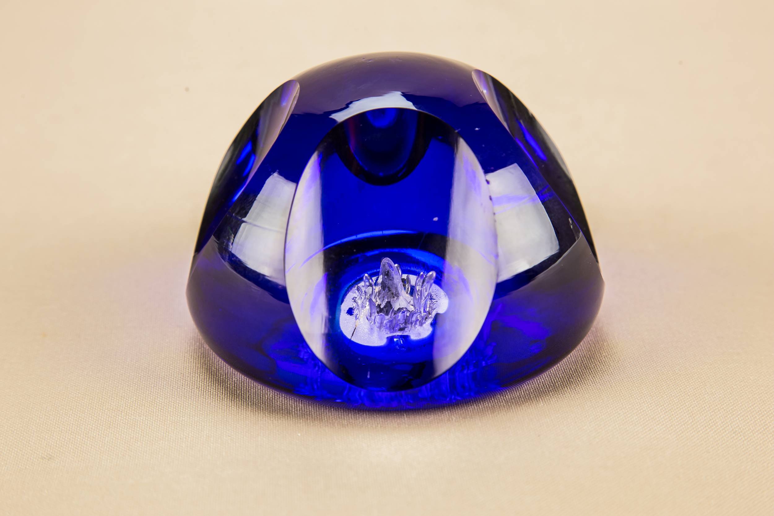 Modernist Slick Small — Blue paperweight 2