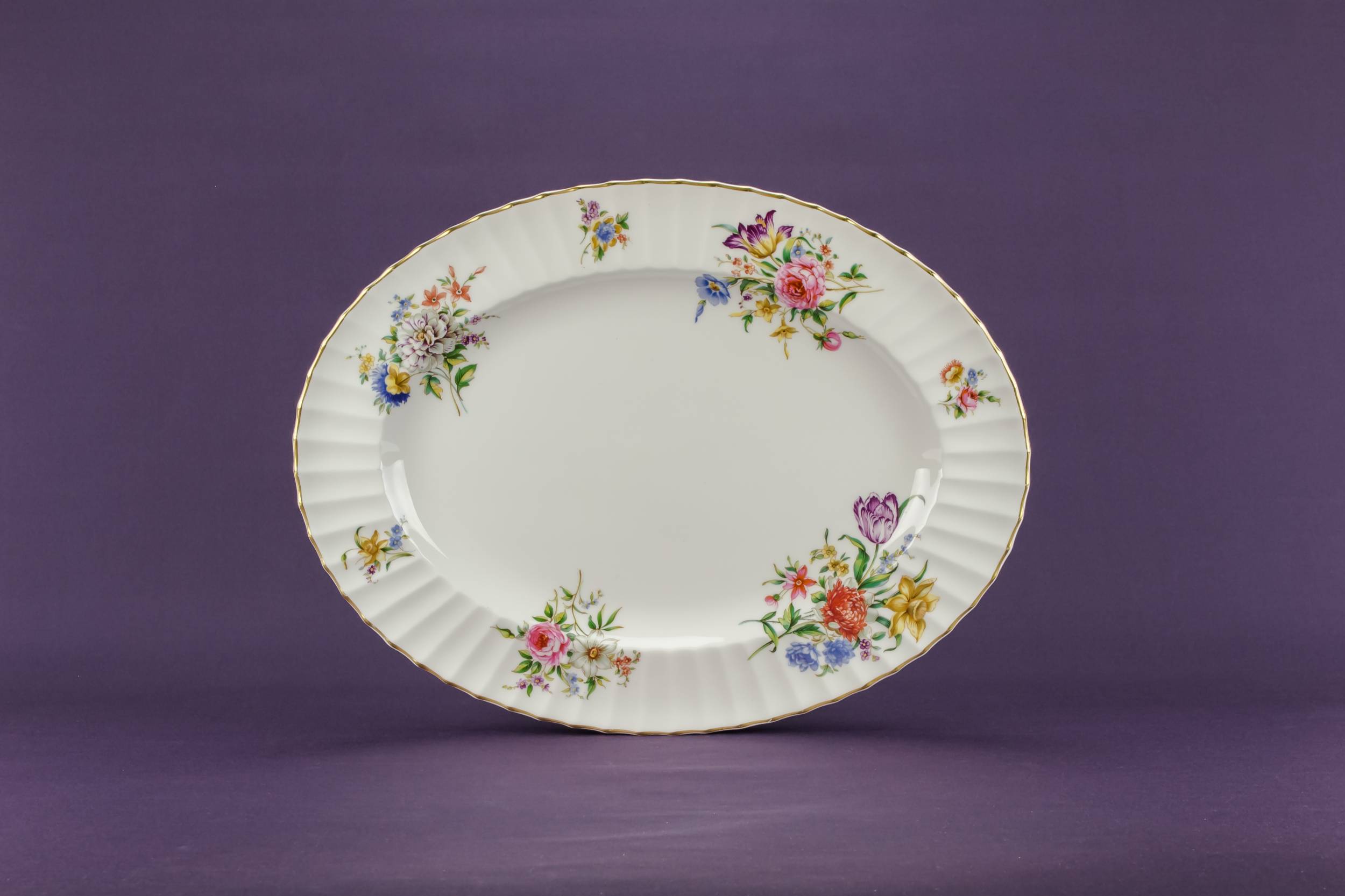 Bone China Vintage — Retro bone china platter